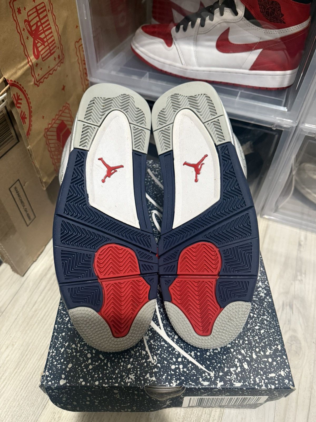 Jordan Brand Air Jordan 4 Retro Midnight Navy Size 10.5 Size US 10.5 / EU 43-44 - 7 Thumbnail