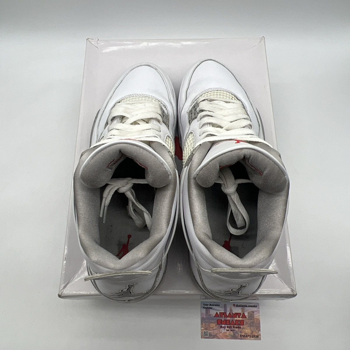 Jordan Brand Air Jordan 4 white Oreo Size US 12 / EU 45 - 7 Thumbnail