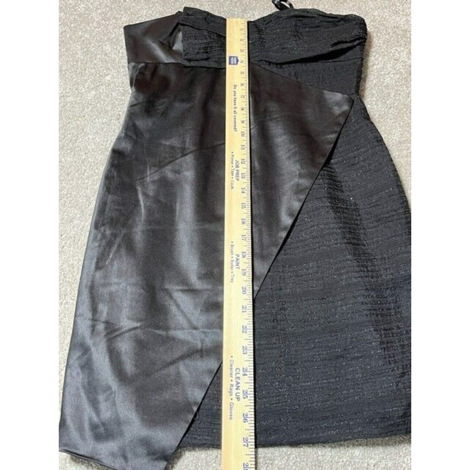 Other BCBGeneration Y2K Dress 8 Fit Flare Asymmetric Lined Black Size M / US 6-8 / IT 42-44 - 7 Thumbnail