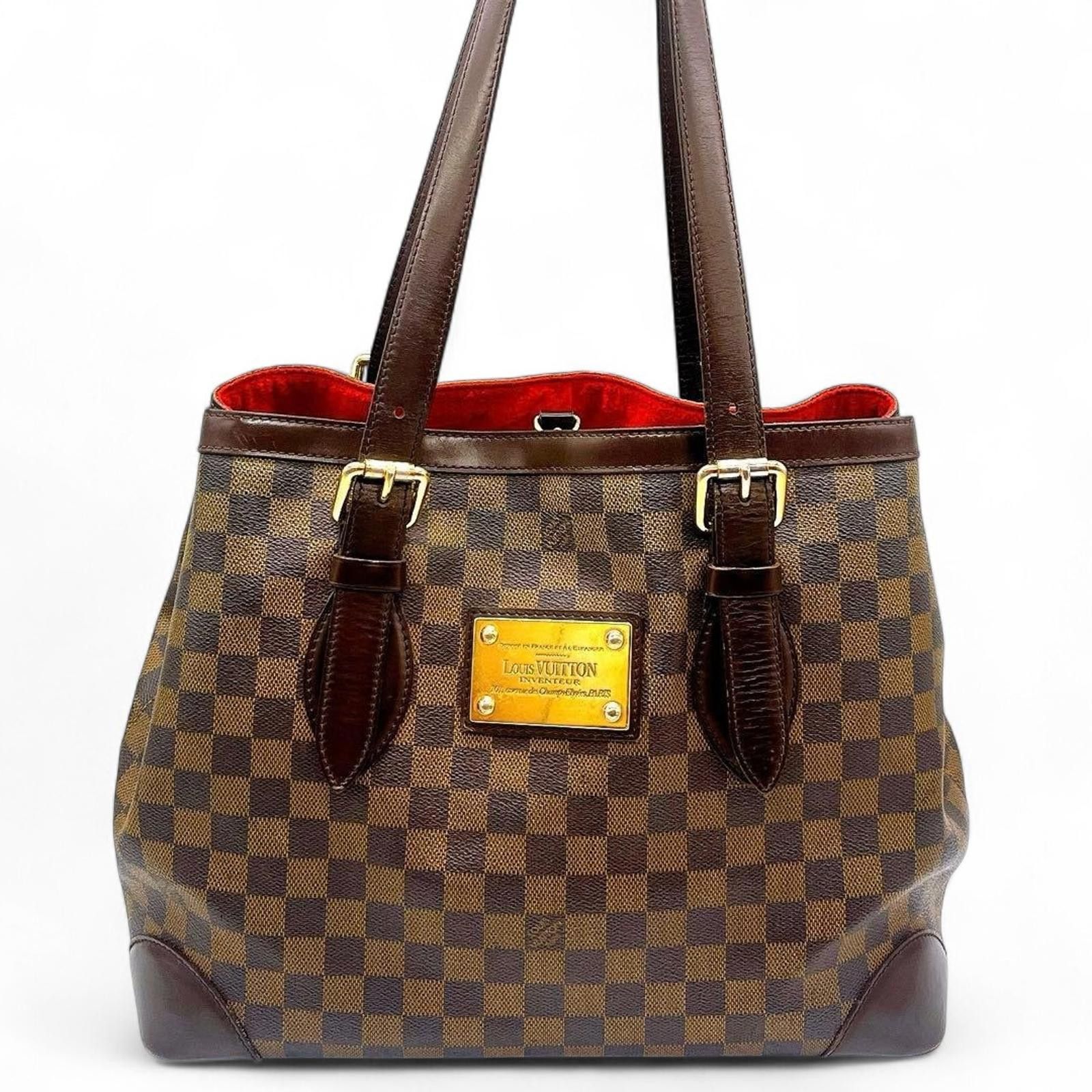 Louis Vuitton Louis Vuitton - Damier Ebene Canvas Handbag Leather Size ONE SIZE - 2 Thumbnail