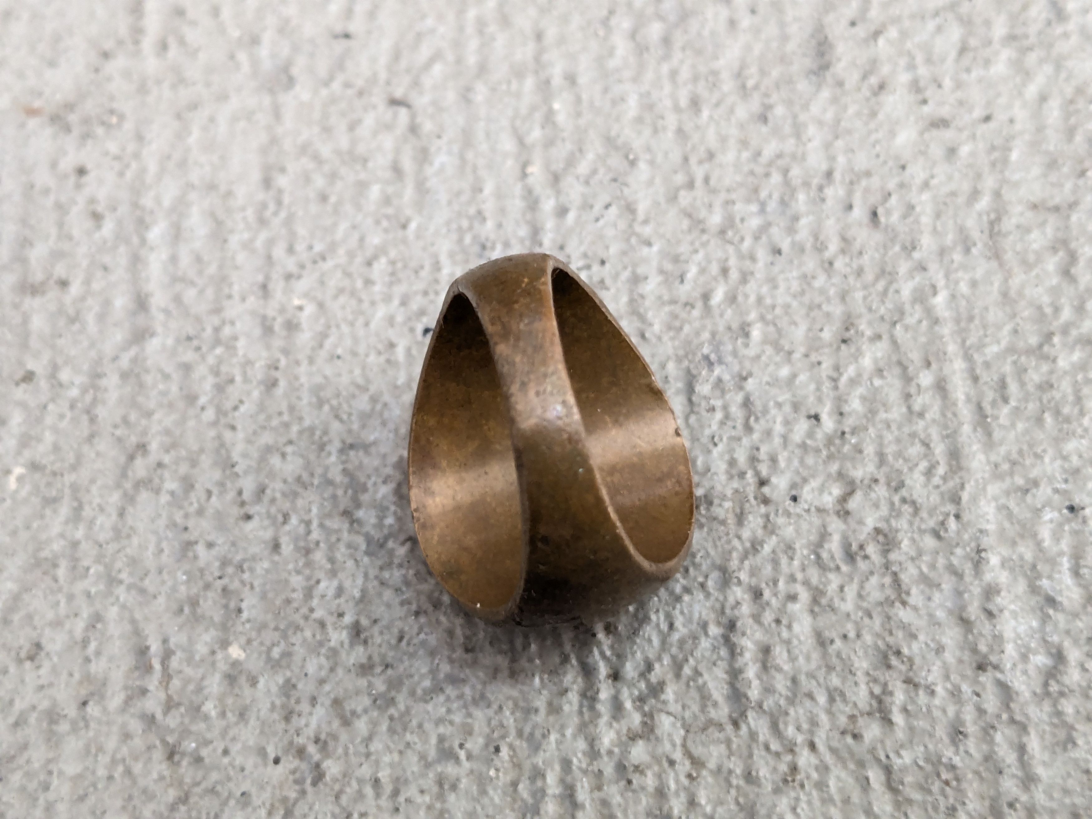 Jewelry Vintage Brass Ring Black Enamel 8.5 Square Inlay Signet Size ONE SIZE - 7 Thumbnail