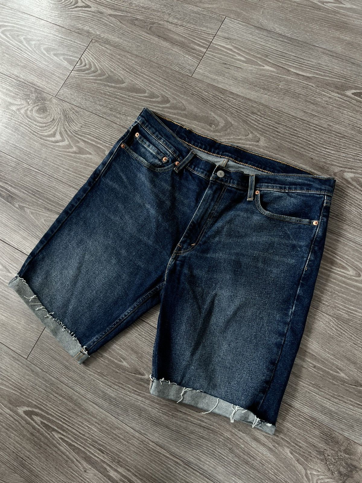 Levi's Levis Rare Blue Denim 511 Red R Tab Jeans Short Size US 38 / EU 54 - 6 Thumbnail