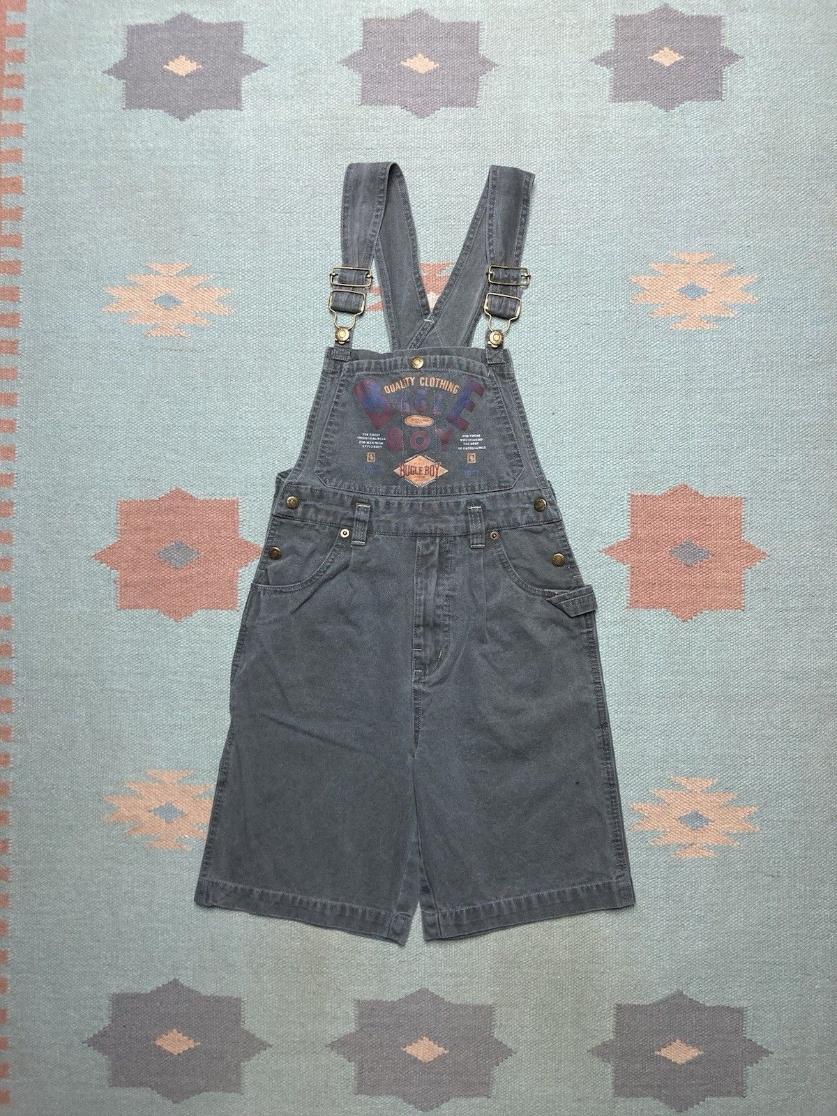 Vintage y2k bugle boy short alls overalls carpenter girl m 25” waist Size 25" / US 0 / IT 36 - 1 Thumbnail