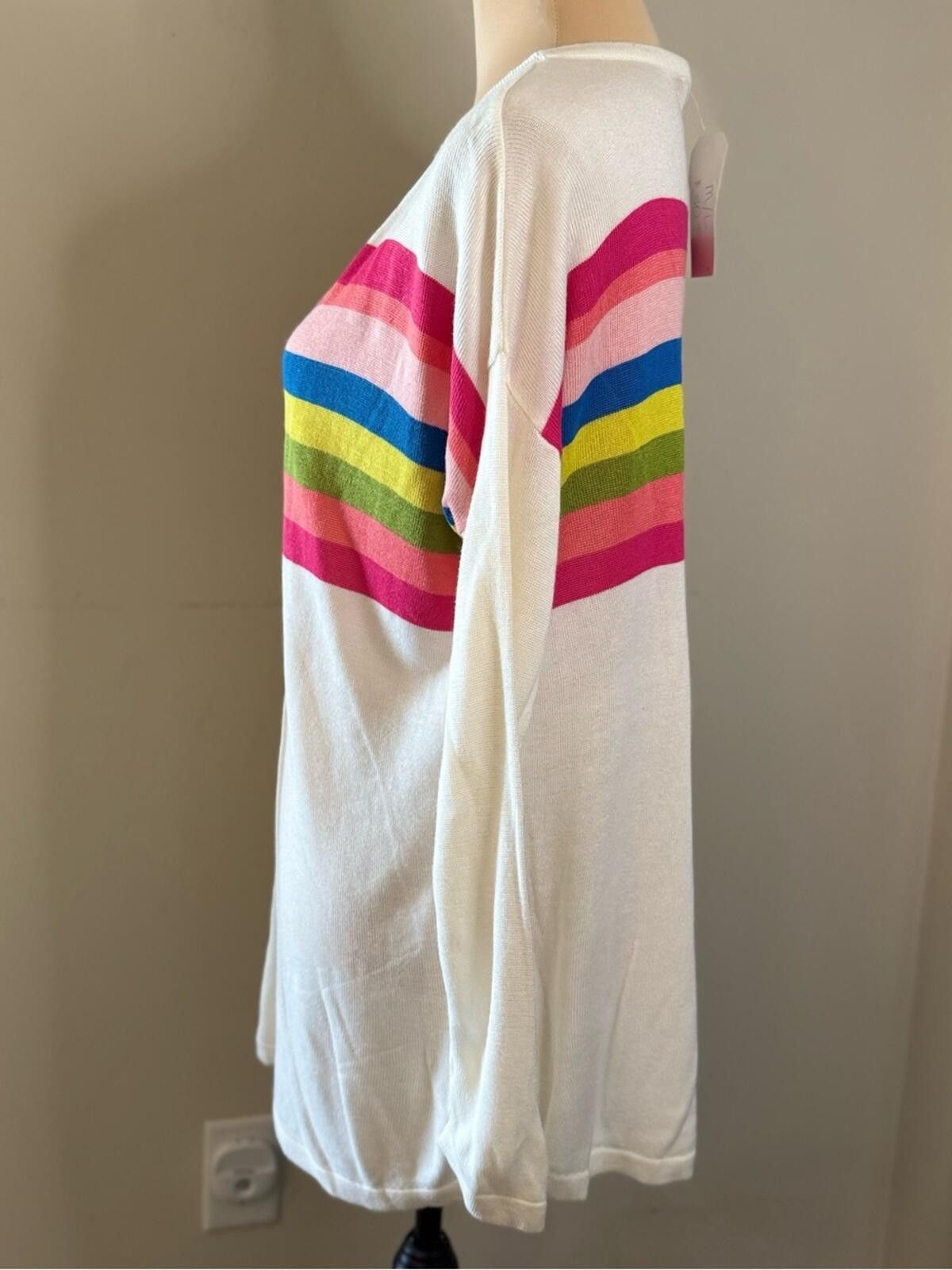 Other Hyped Unicorn retro cardigan rainbow V neck button front M/L Size M / US 6-8 / IT 42-44 - 3 Thumbnail
