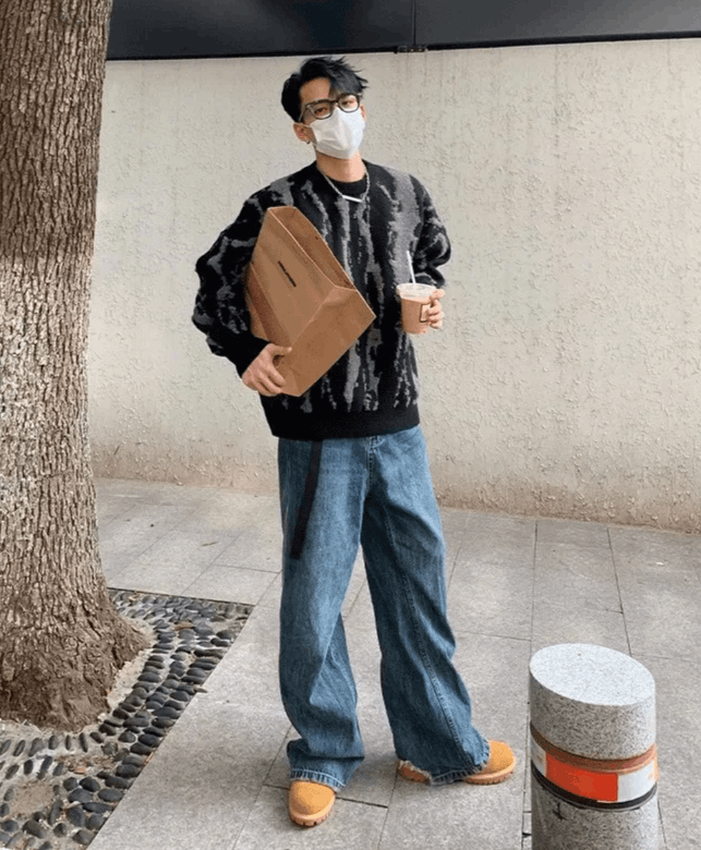 美品】ワイズフォーメン ワークパンツ ギャバジン 製品染め ガーメント