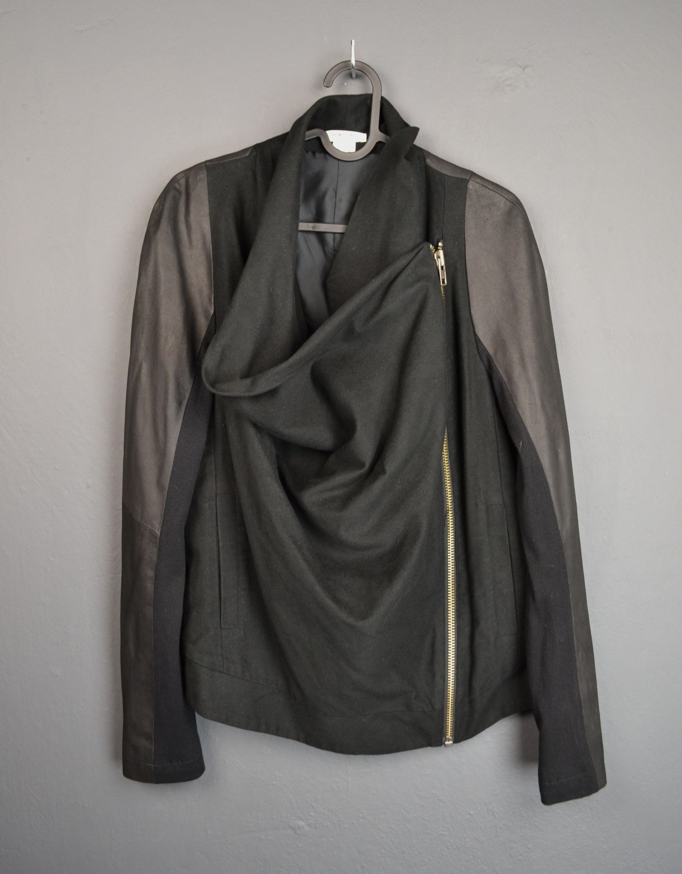 Helmut Lang Helmut Lang Biker Jacket Goat Leather Inserts M Made in USA Size M / US 6-8 / IT 42-44 - 2 Thumbnail