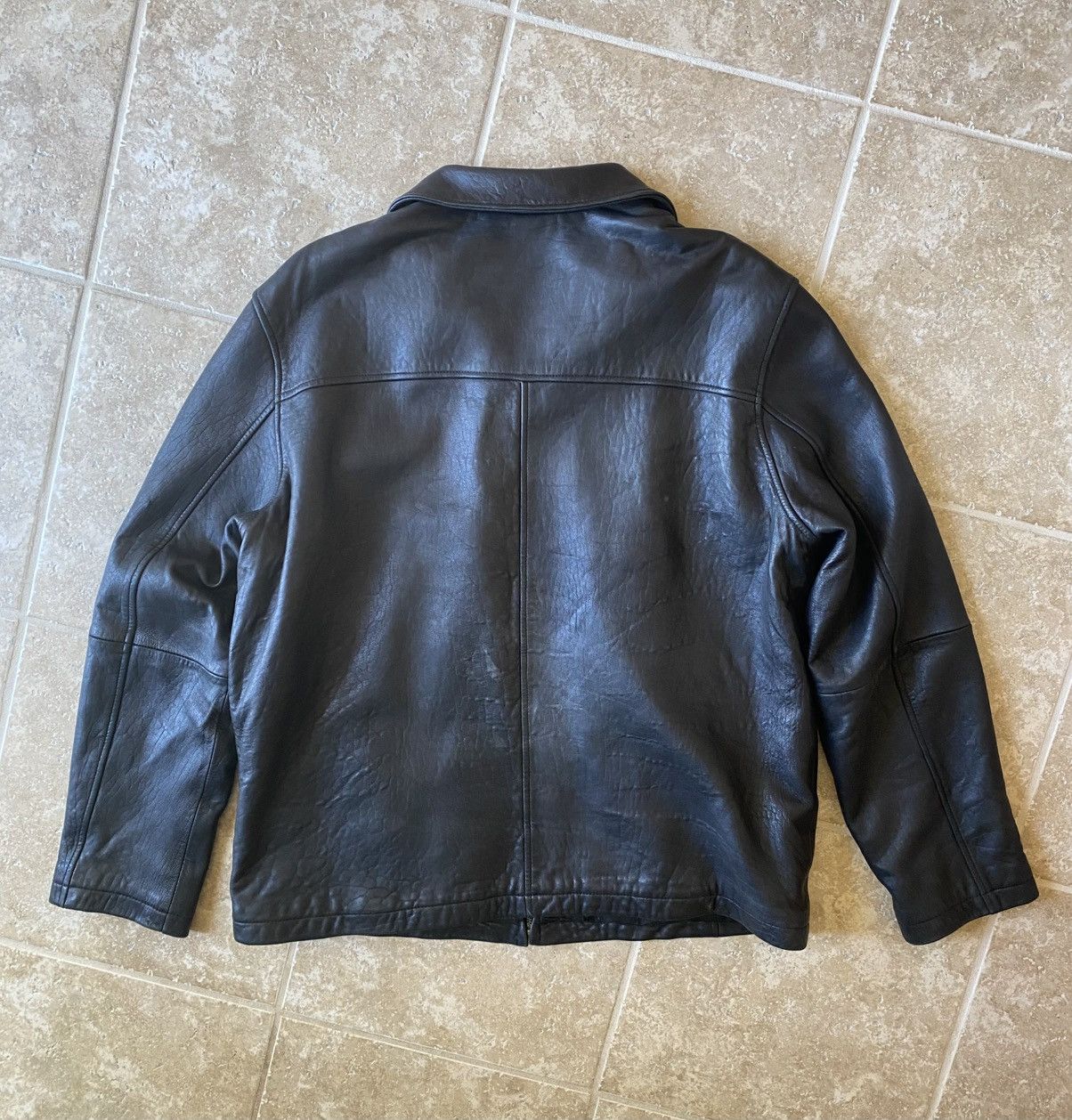Calvin Klein Clavin Klein Vintage Black Leather Jacket Mens Large Size US L / EU 52-54 / 3 - 10 Thumbnail