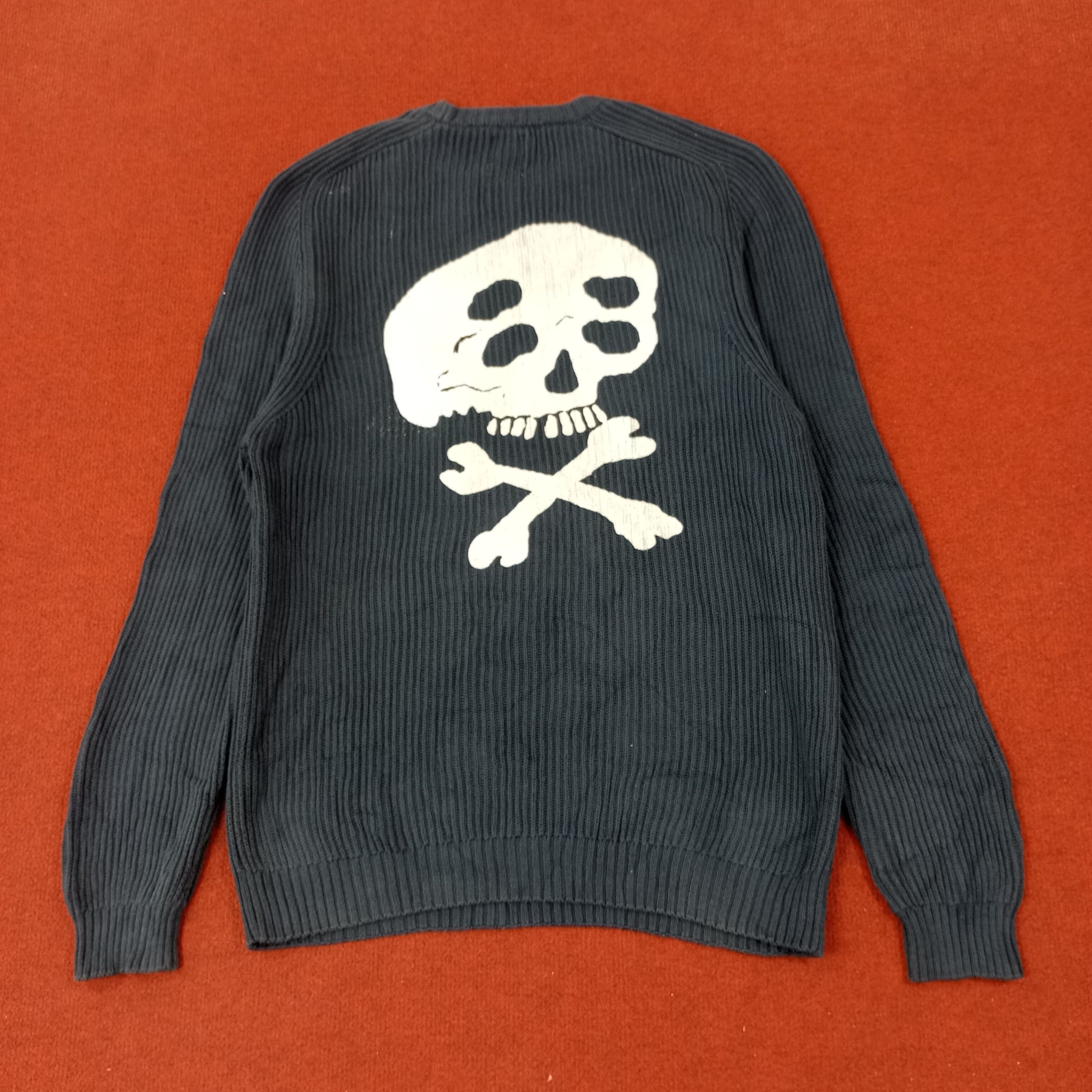 Vintage × Zara Zara x Custom Skulls Art Knitwear Sweater Size US S / EU 44-46 / 1 - 1 Thumbnail