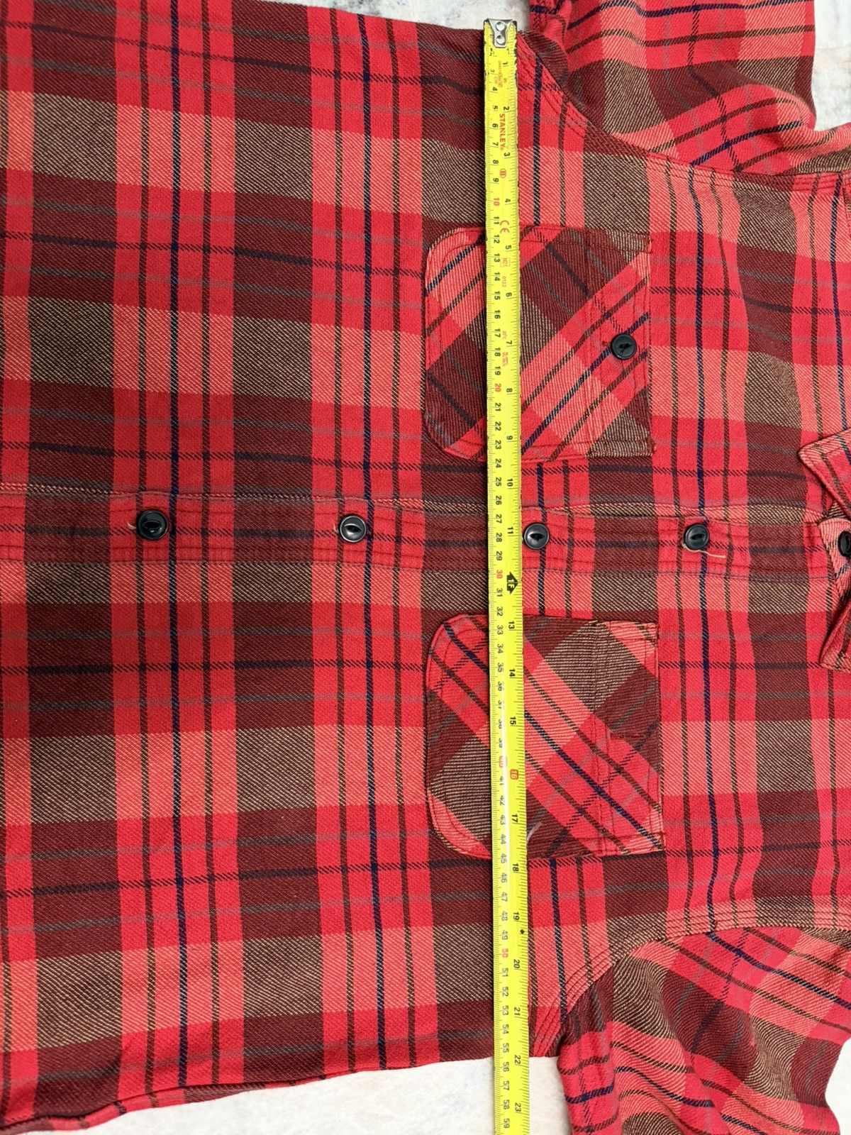 Japanese Brand Houston Flannel Heavy Cotton Union Made Size US XL / EU 56 / 4 - 3 Thumbnail
