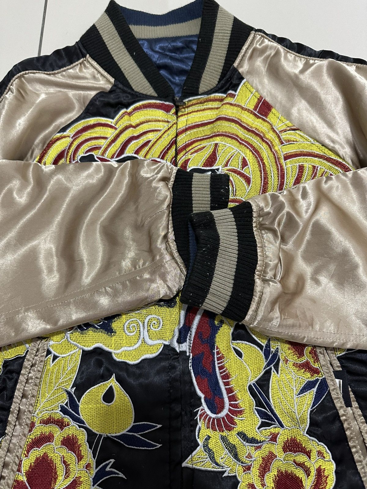 Japanese Brand Vintage Sukajan souvenir Jacket Japanese Traditional Design Size US M / EU 48-50 / 2 - 8 Thumbnail
