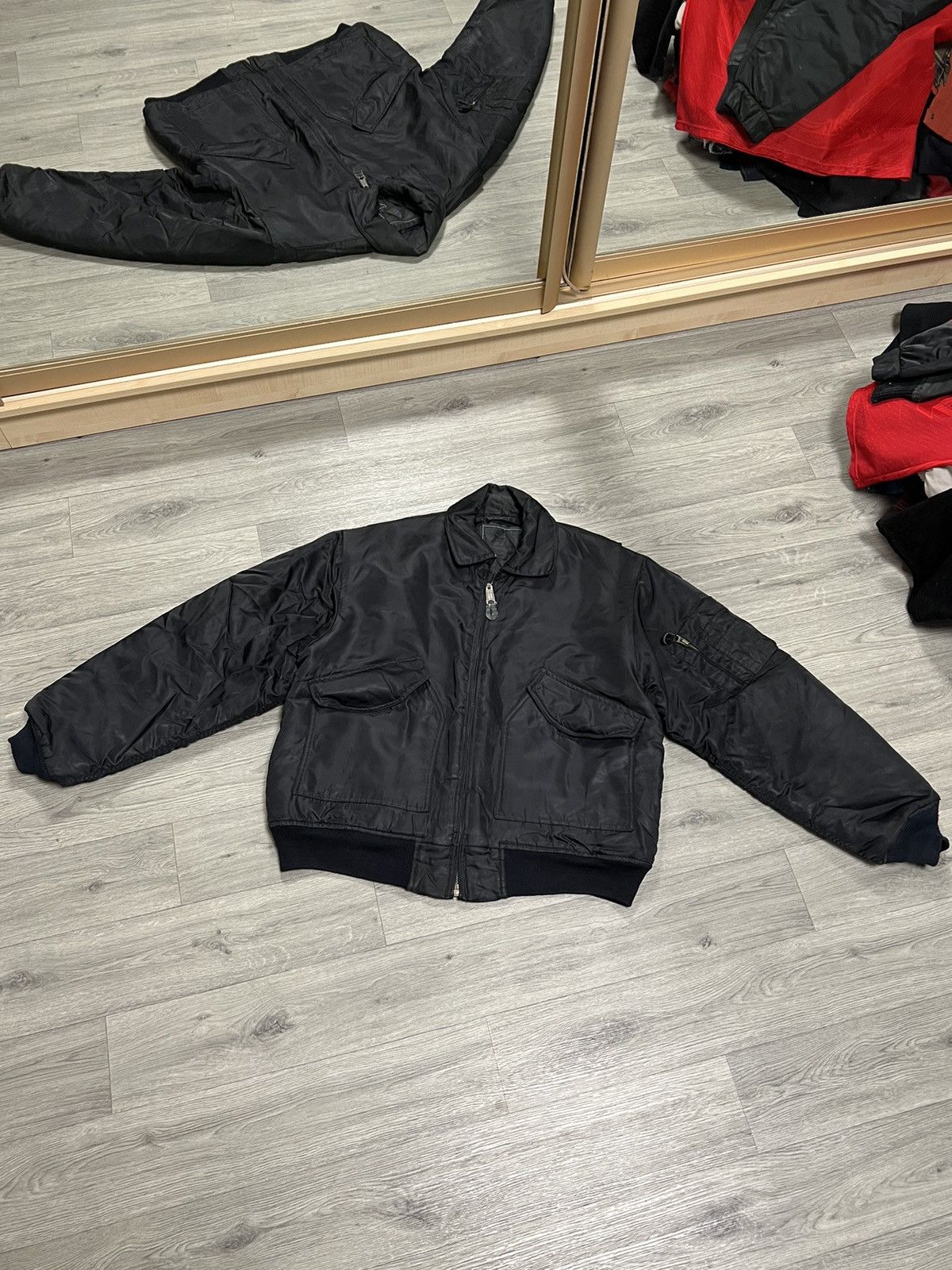 Schott MA-1 USA Pilot flyers bomber jacket Size US L / EU 52-54 / 3 - 1 Thumbnail