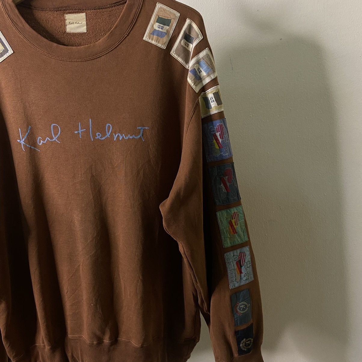Karl Helmut Karl Helmut Patchwork Detailing Sweatshirt Size US L / EU 52-54 / 3 - 4 Thumbnail