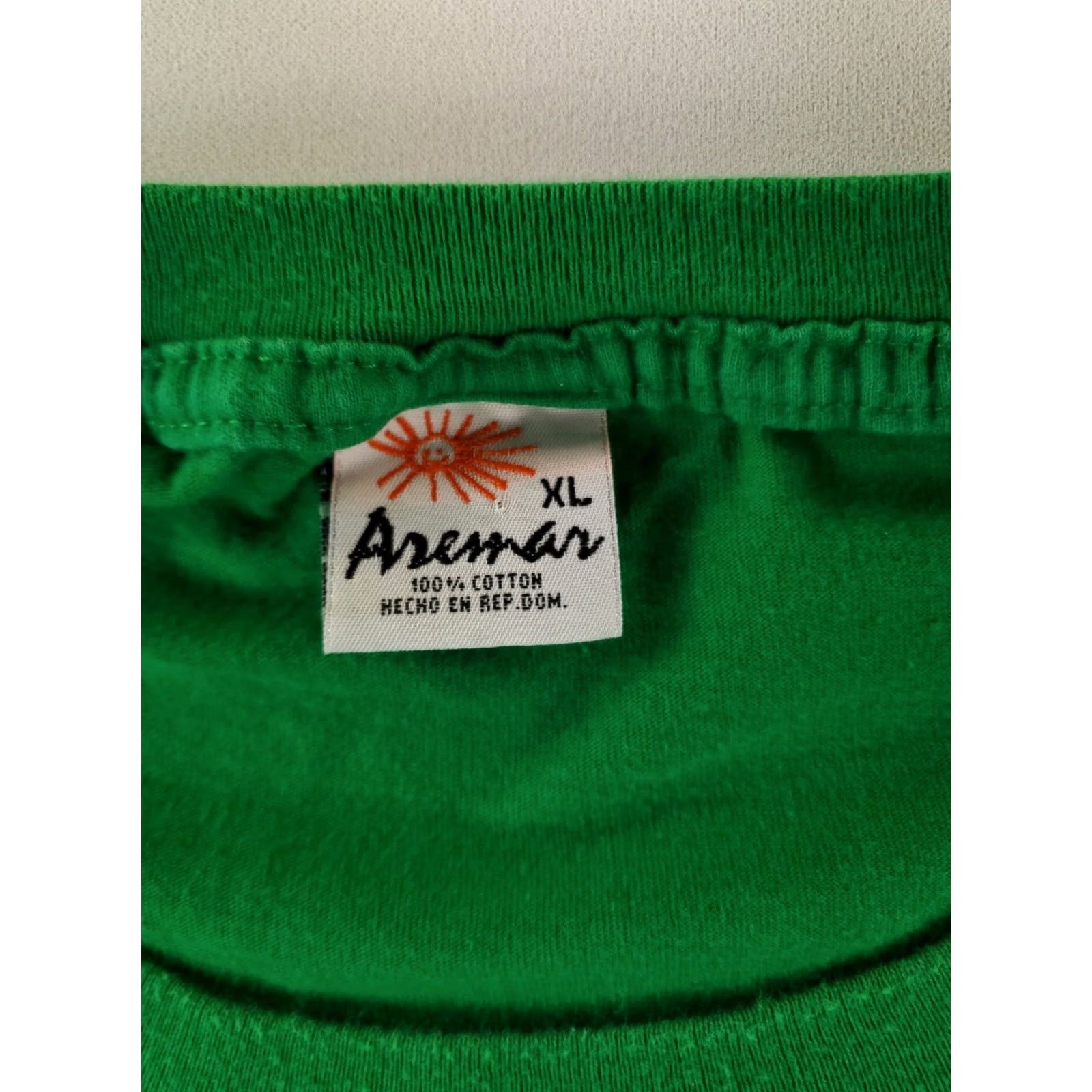 Vintage Presidente Cerveza Dominican Republic Beer T Shirt VTG Green Mens XL Size US XL / EU 56 / 4 - 3 Thumbnail