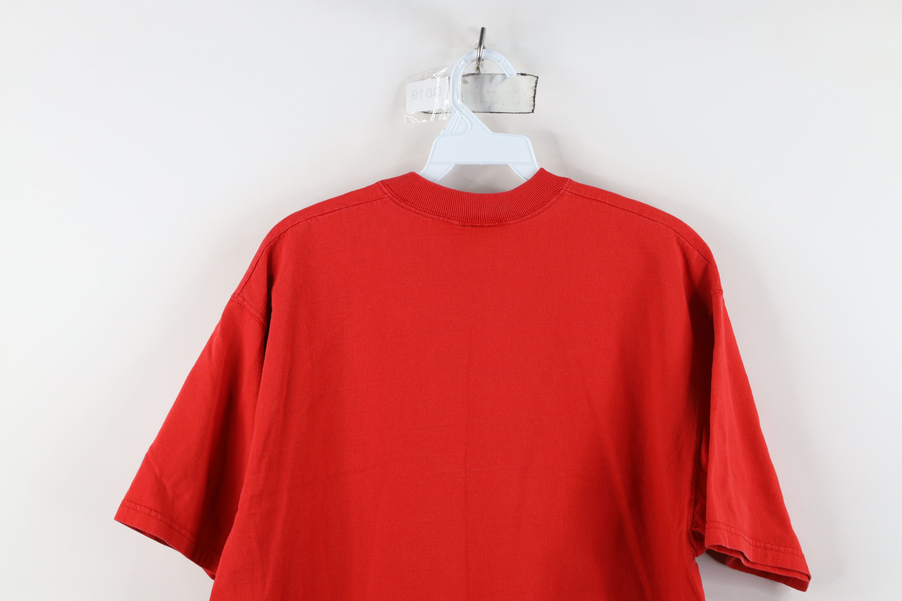 Vintage Vintage 90s Ohio State University Football T-Shirt Red Size US L / EU 52-54 / 3 - 11 Thumbnail