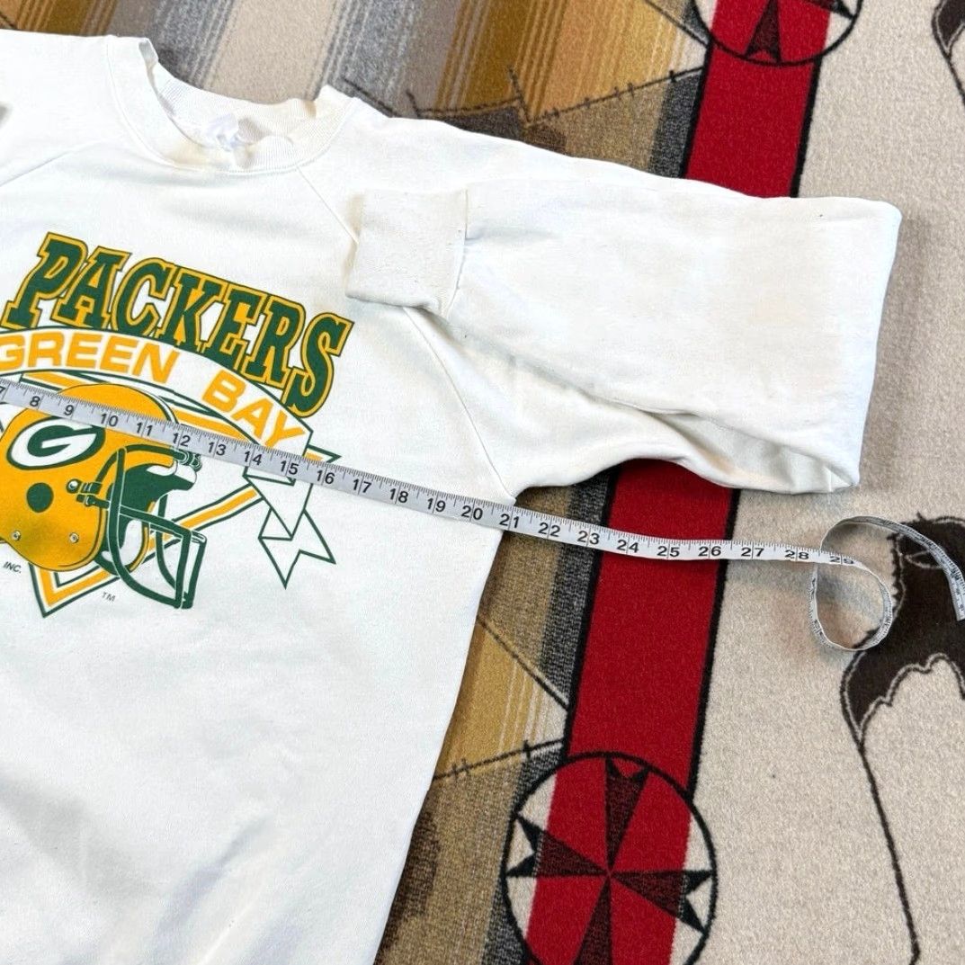 Logo 7 VINTAGE Green Bay Packers Logo 7 Crewneck Sweatshirt Shirt Mens M Green Bay Football 80s 90s NFL Knit Crew Neck Pullover Solid Long Sleeve Size US M / EU 48-50 / 2 - 5 Thumbnail
