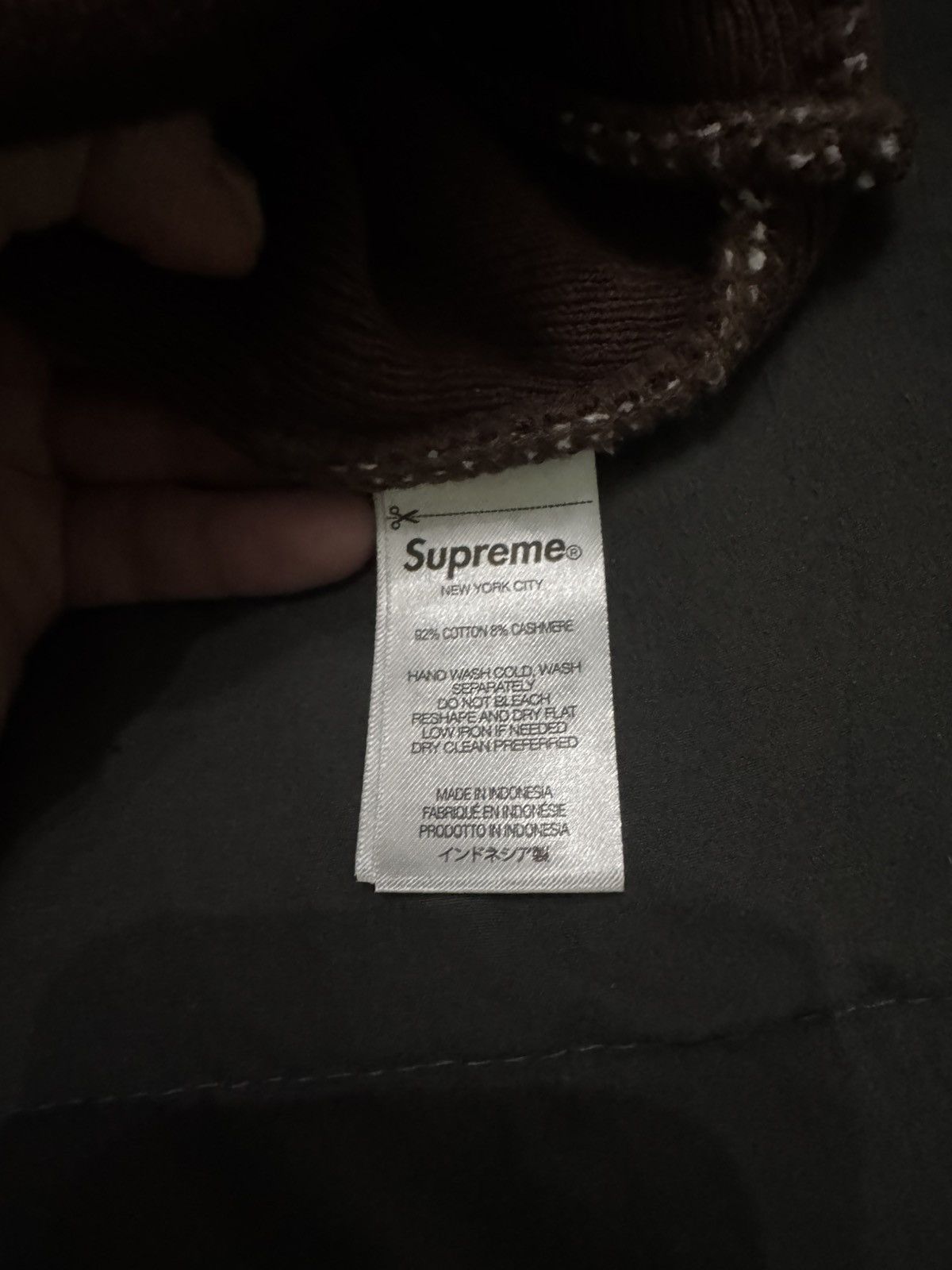 Supreme Supreme Big Logo Beanie - Brown Size ONE SIZE - 4 Thumbnail