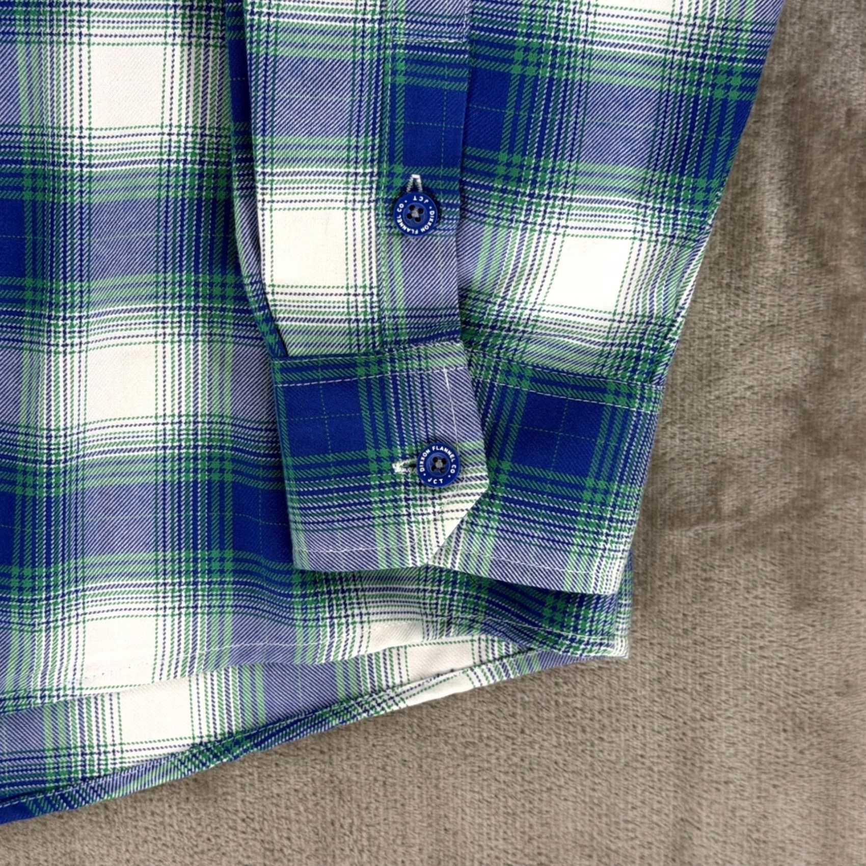 Vintage Dixxon Flannel Company Shirt Plaid JCT Blue/Green/White 3X Mens Big & Tall Button-Up Pockets Wrinkle Resistant D-Tech Size US XXL / EU 58 / 5 - 5 Thumbnail