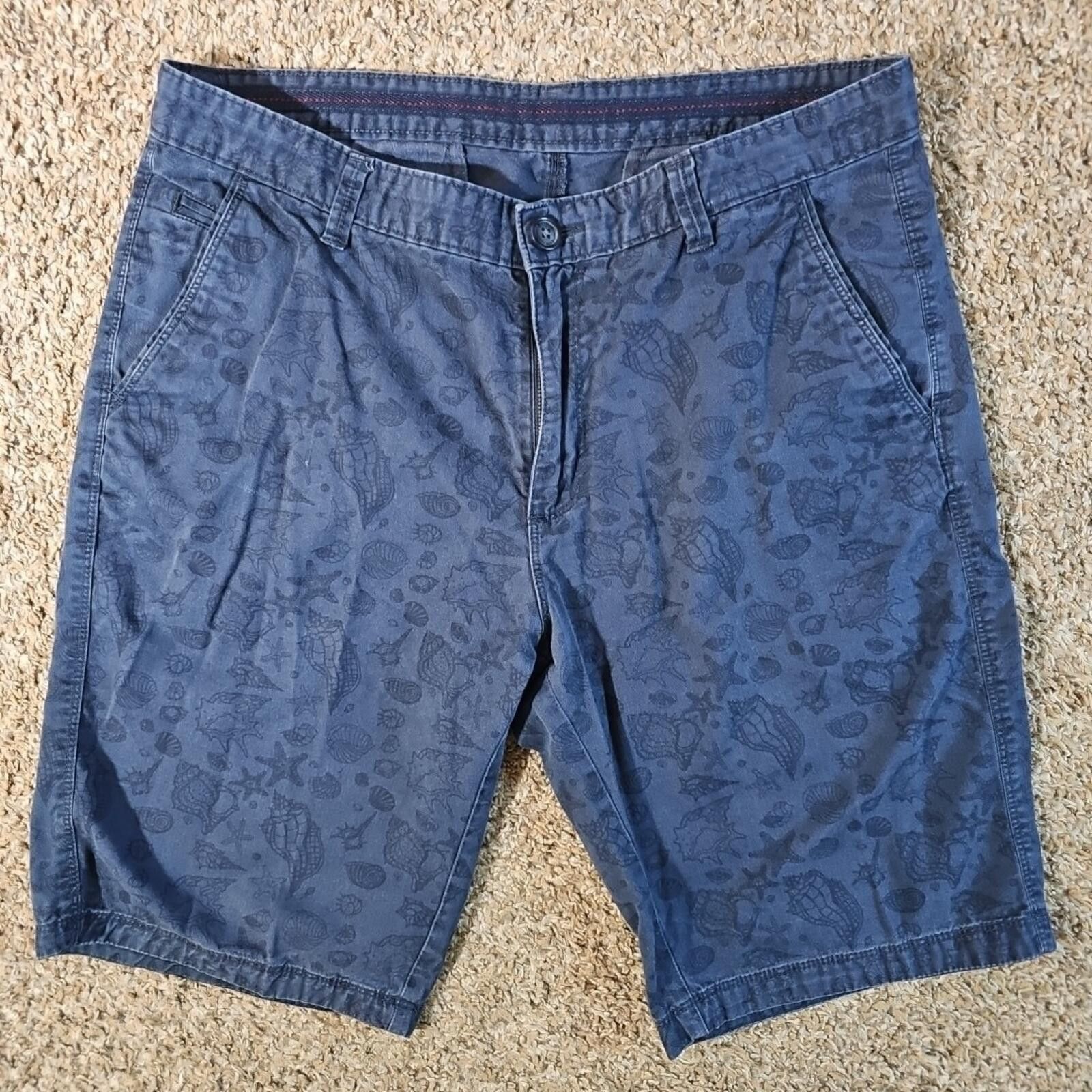 Buffalo David Bitton Buffalo Empire Regular 34 Conch Shells Starfish Shorts Size US 34 / EU 50 - 1 Thumbnail