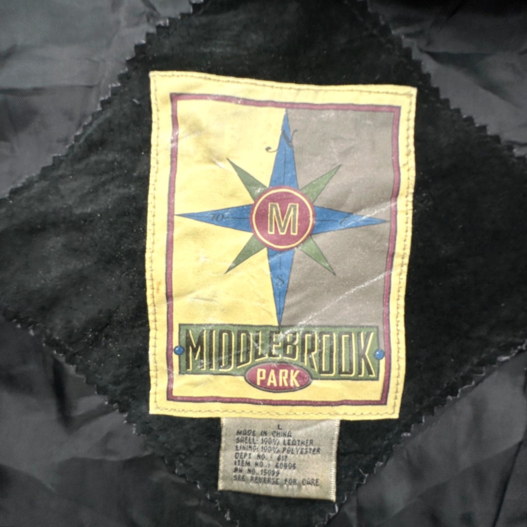 Vintage VINTAGE Middlebrook Park Suede Leather Jacket Mens Large Lined Black Bomber Full Zip Jacket Mens L Size US L / EU 52-54 / 3 - 3 Thumbnail