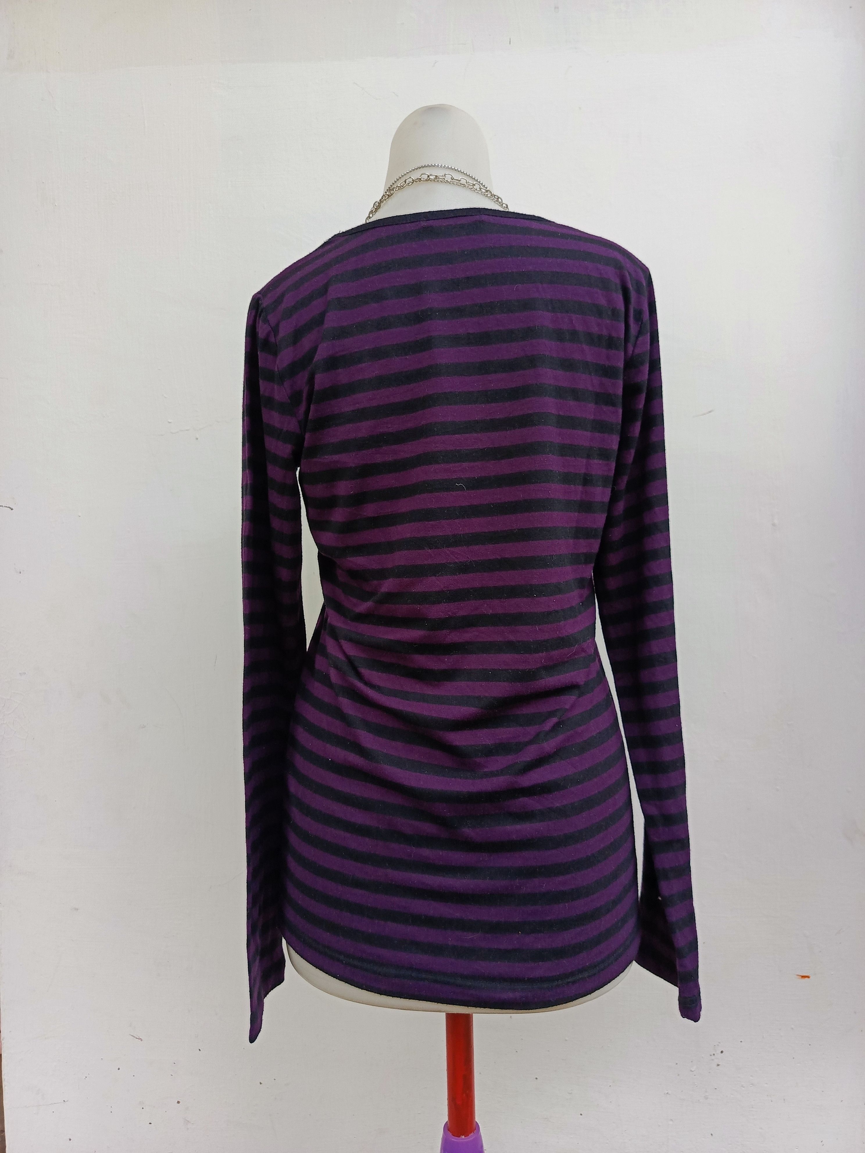 Japanese Brand Colza Striped Long Sleeve Tee Size L / US 10 / IT 46 - 4 Thumbnail