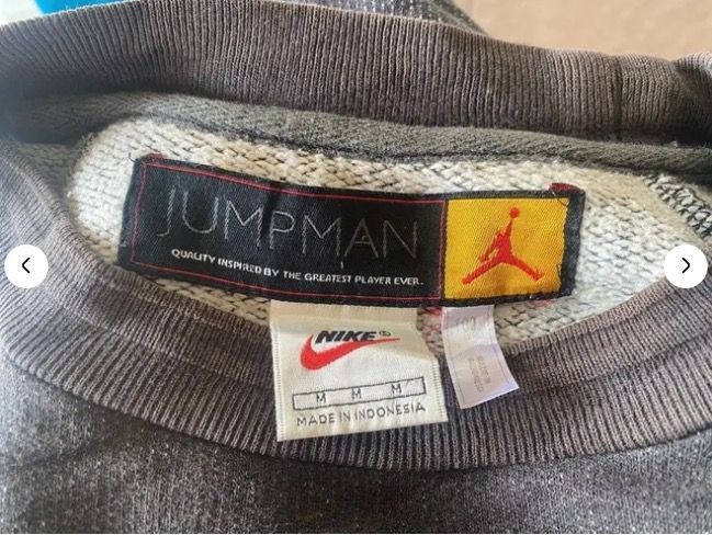 Nike VINTAGE 90’ NIKE X JUMP MAN JORDAN SWEATSHIRT Size US L / EU 52-54 / 3 - 3 Thumbnail