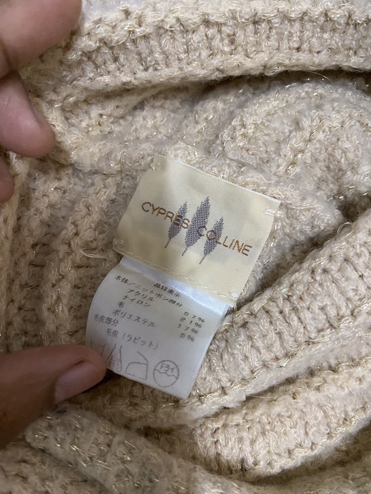 Japanese Brand Cypres Colline Knit Beanie Hat Size ONE SIZE - 5 Thumbnail