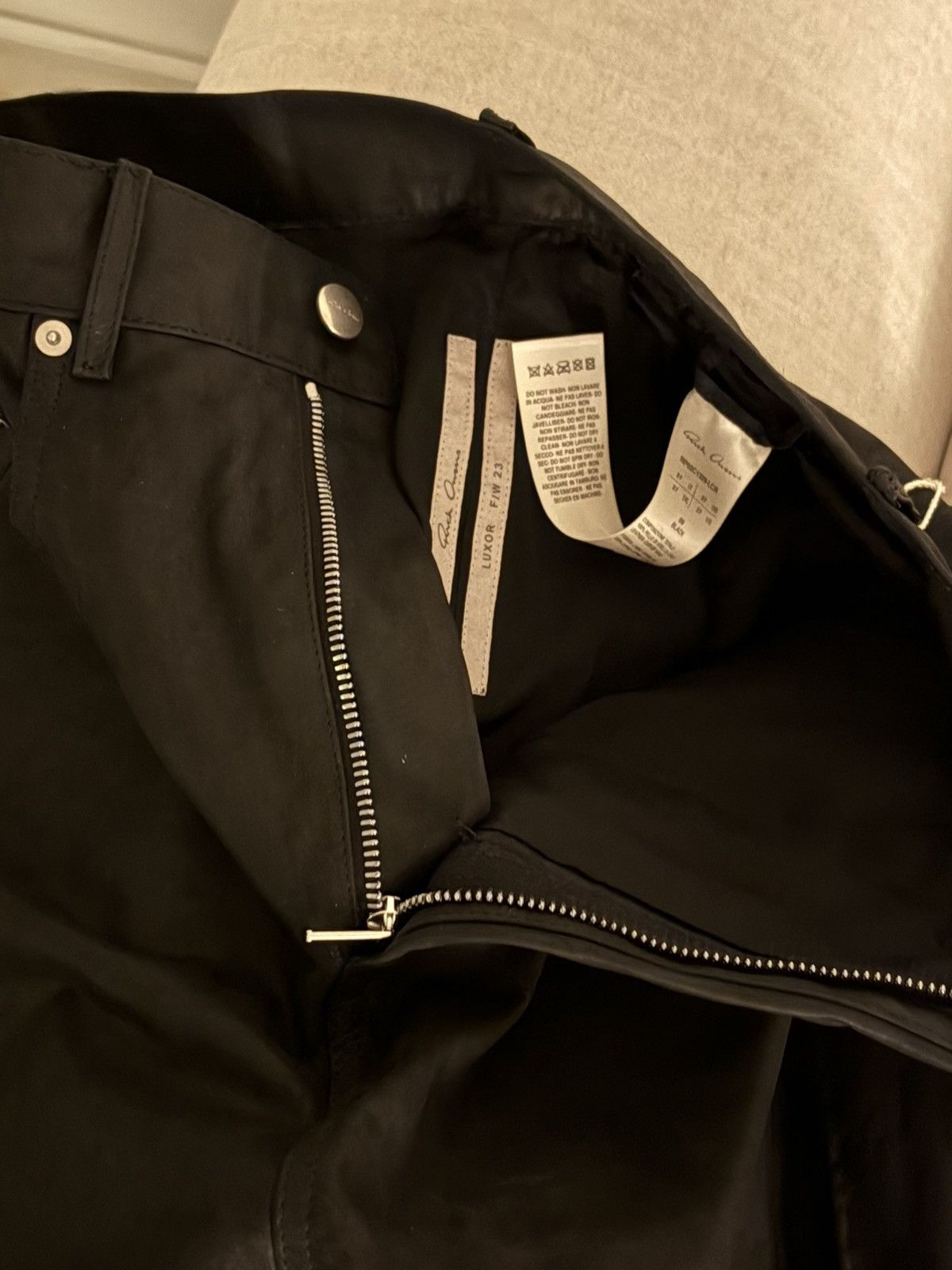 Rick Owens Rick owens Leather bolan pants Size US 27 - 2 Thumbnail