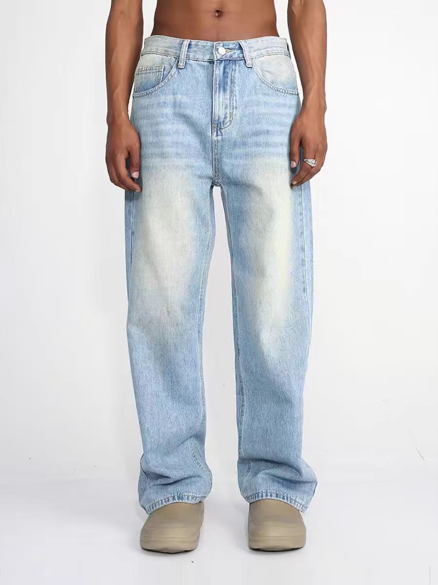 Japanese Brand × Vintage Blue High Street Washed and Aged Casual Loose Jeans Size US 30 / EU 46 - 3 Thumbnail