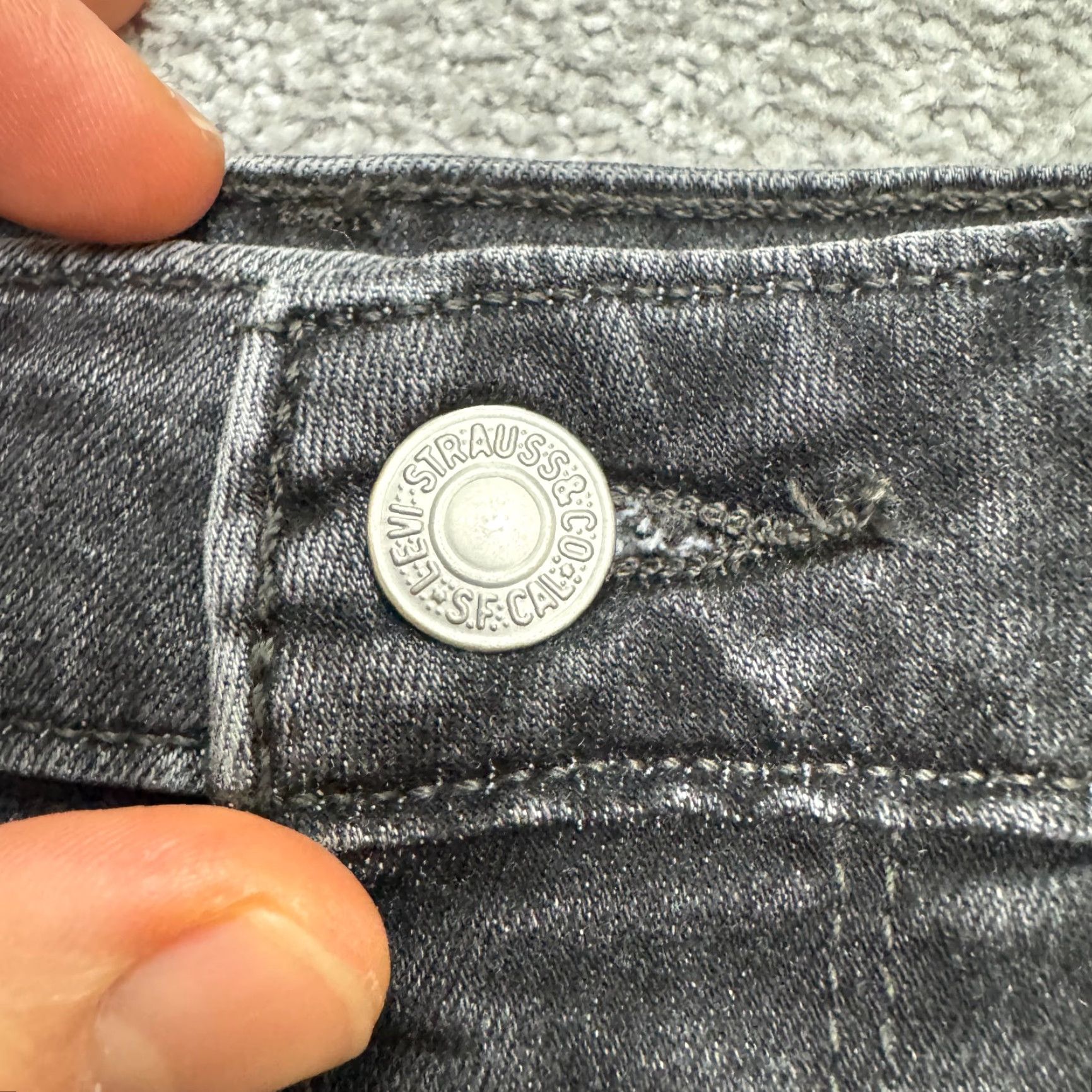 Levi's Levi's 712 High Rise Skinny Denim Jeans Womens 28x30 Black Washed Casual Stretch Size 28" / US 6 / IT 42 - 3 Thumbnail