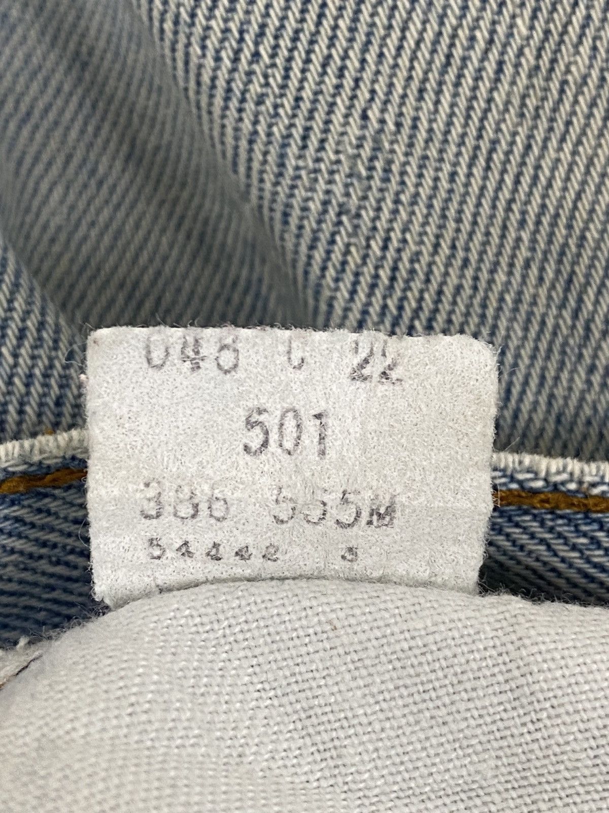 Levi's Vintage 80s Levis Big E Button 555 Distressed Light blue Jea Size US 29 - 14 Thumbnail