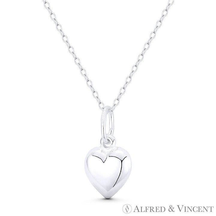 Other Heart Love Charm Reversible Pendant in .925 Sterling Silver Size ONE SIZE - 1 Preview