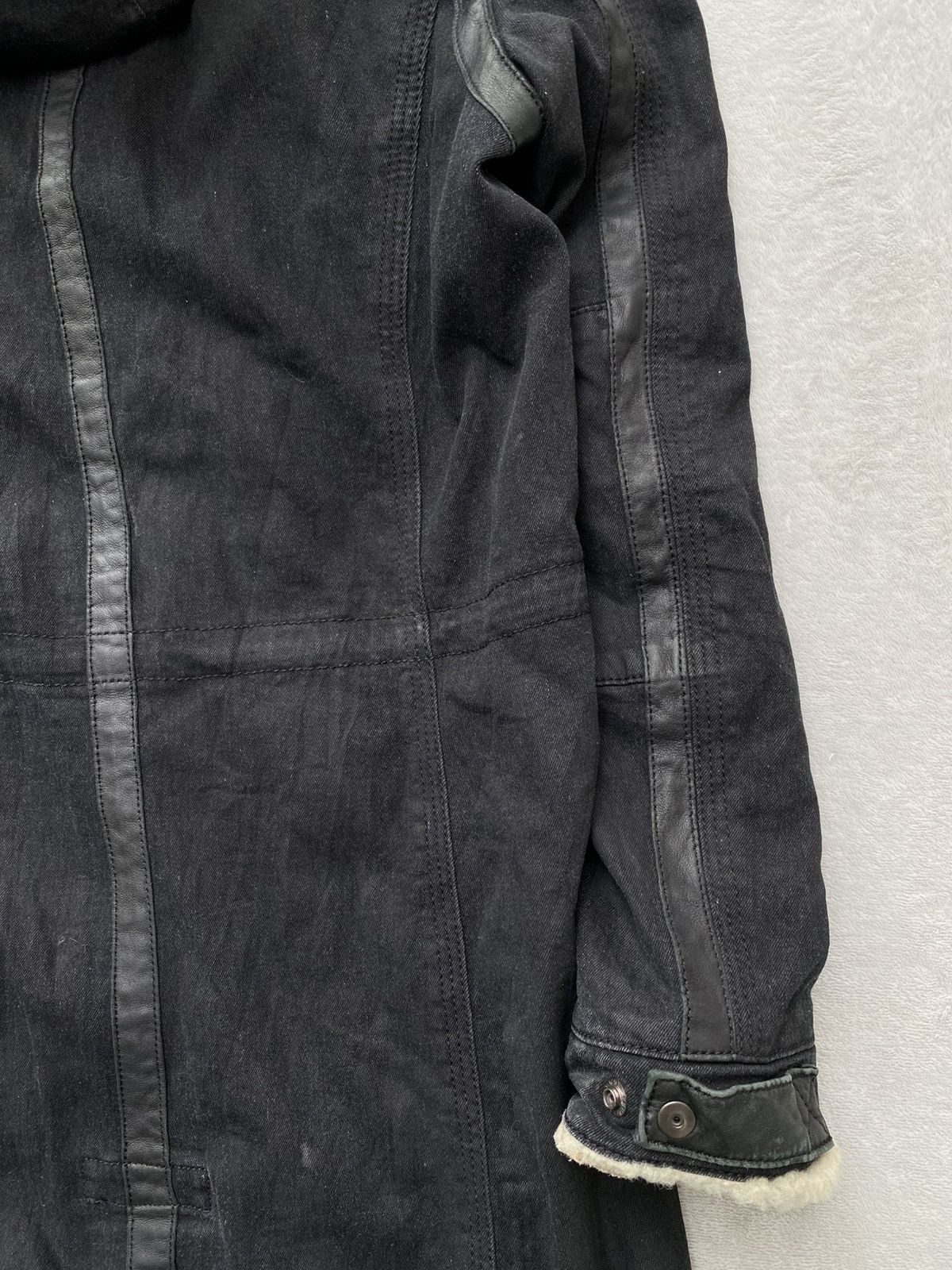 5351 POUR LES HOMMES 2000s 5351 Pour Les Hommes Leather Trimmed Washed Parka Size US S / EU 44-46 / 1 - 17 Thumbnail