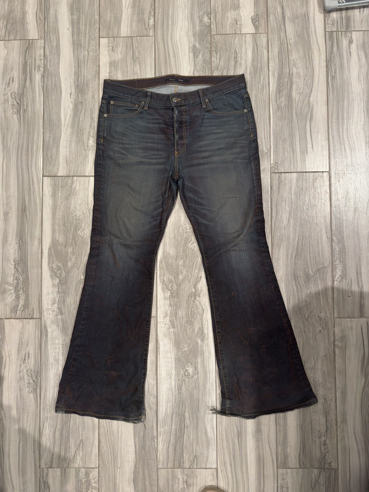 Cout de la Liberte Jimmy Stretch Suede Denim Flare Size US 36 / EU 52 - 1 Thumbnail