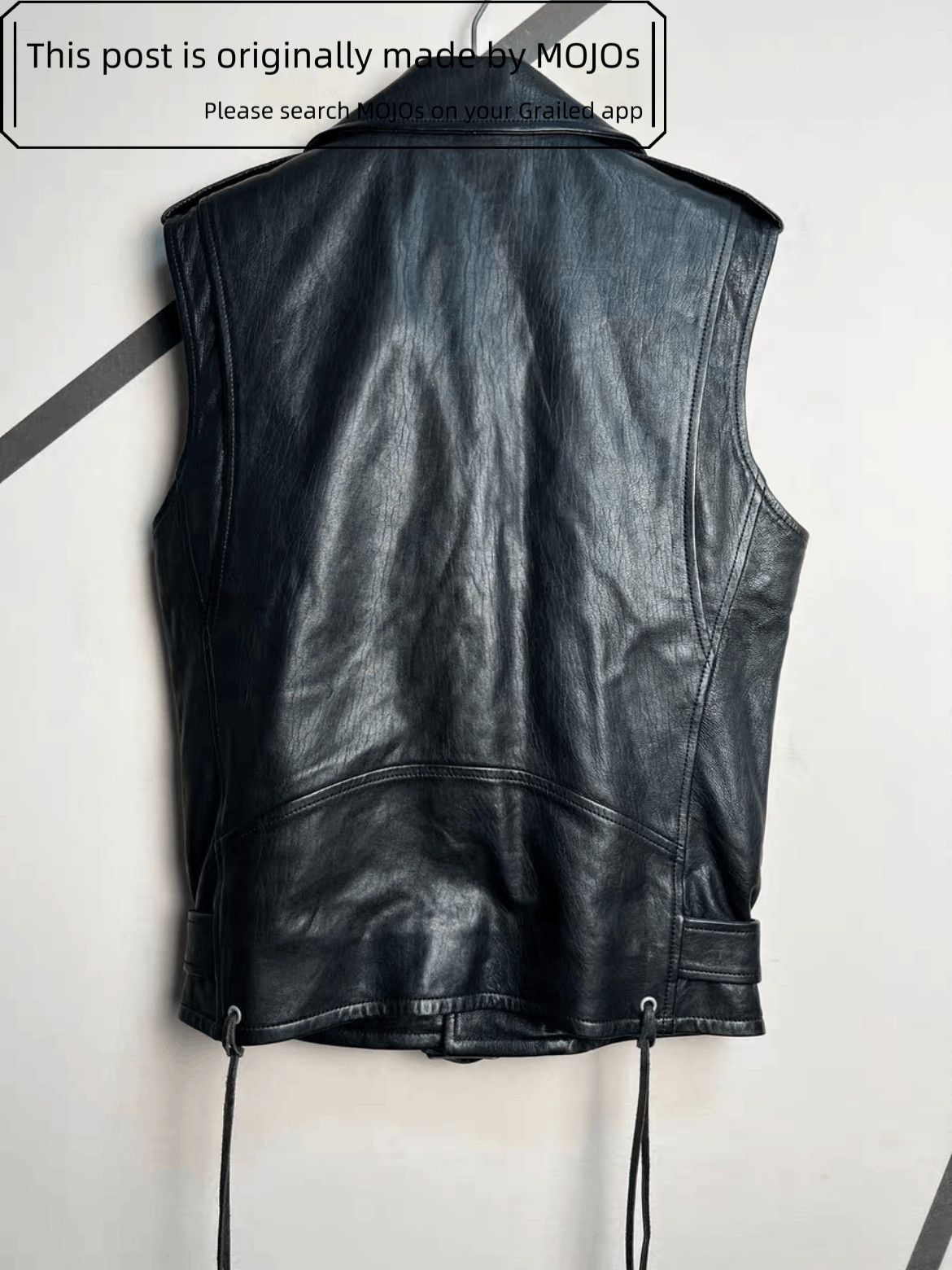 Saint Laurent Paris Sz 46 Saint Laurent Paris 14SS L17 Bike Leather Vest Mojos49 Size US S / EU 44-46 / 1 - 2 Thumbnail
