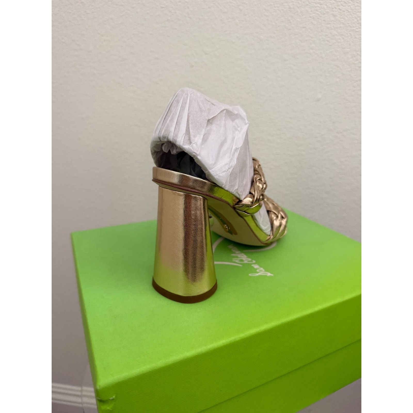Sam Edelman Sam Edelman Kendra gold leaf Leather Sandals heels gold Size US 6.5 / IT 36.5 - 10 Thumbnail