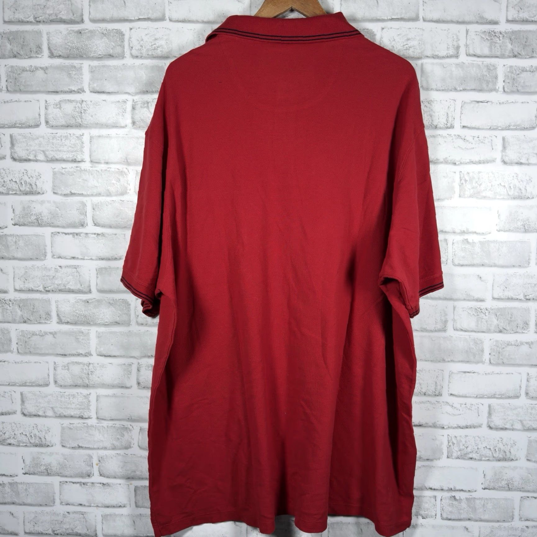 Roundtree & Yorke VINTAGE Roundtree & Yorke Polo Shirt Mens 3XLT Pima Cotton Red Casual Big & Tall Size US XXL / EU 58 / 5 - 5 Thumbnail