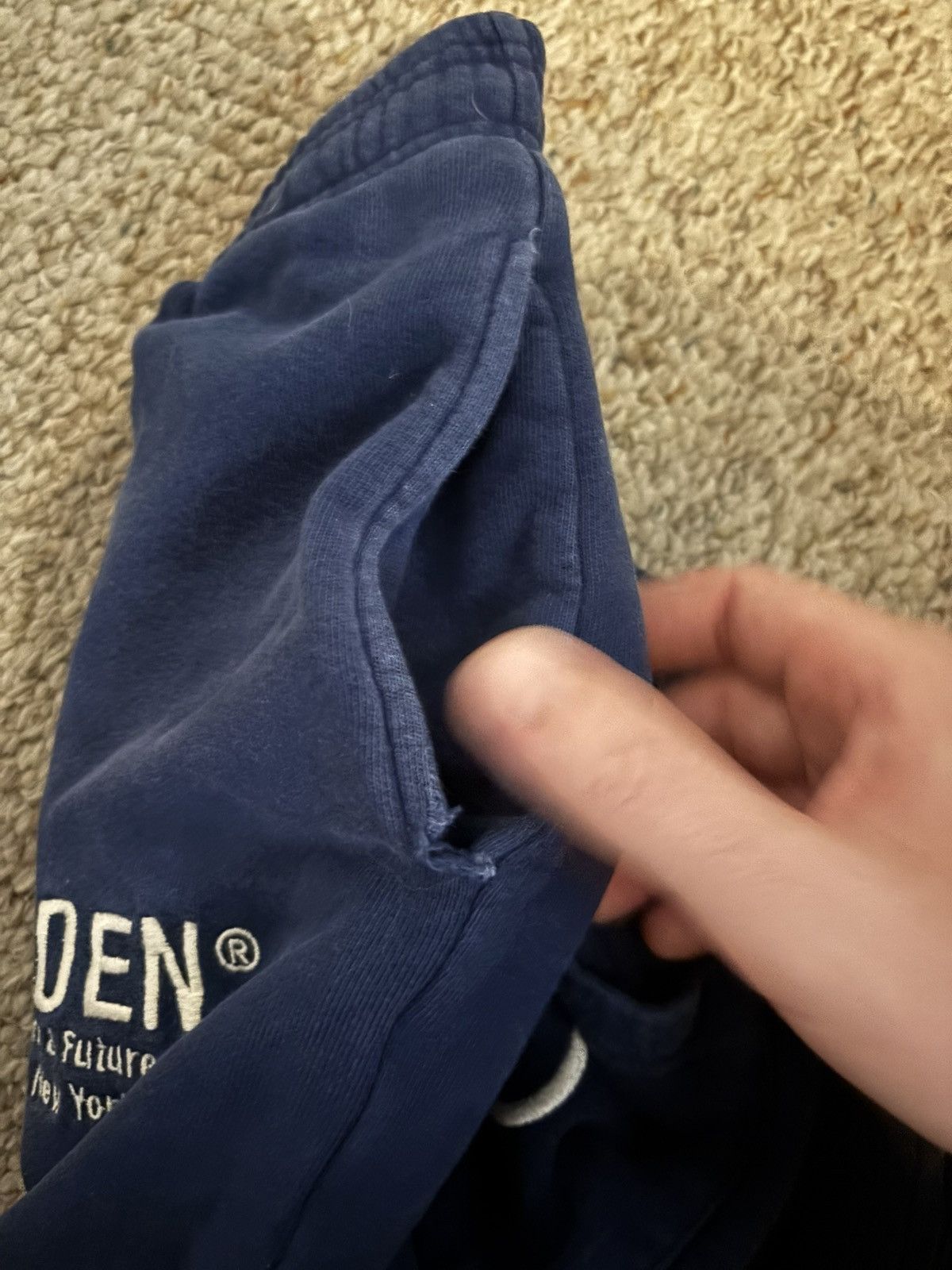 HIDDEN Hidden ny logo sweatpants navy Size US 32 / EU 48 - 6 Thumbnail