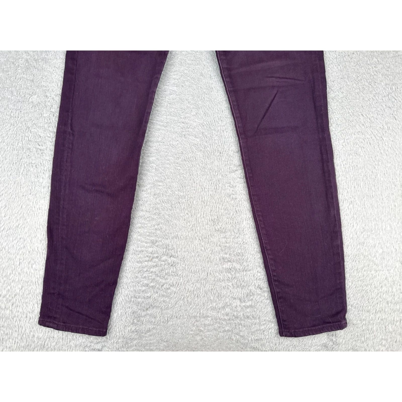 Vintage KUT from the Kloth Diana Skinny Jeans Women 6 Purple Low Rise 30x30 Cotton Blend Denim 5-Pocket Distressed Stretch Vintage No Size 28" / US 6 / IT 42 - 2 Thumbnail