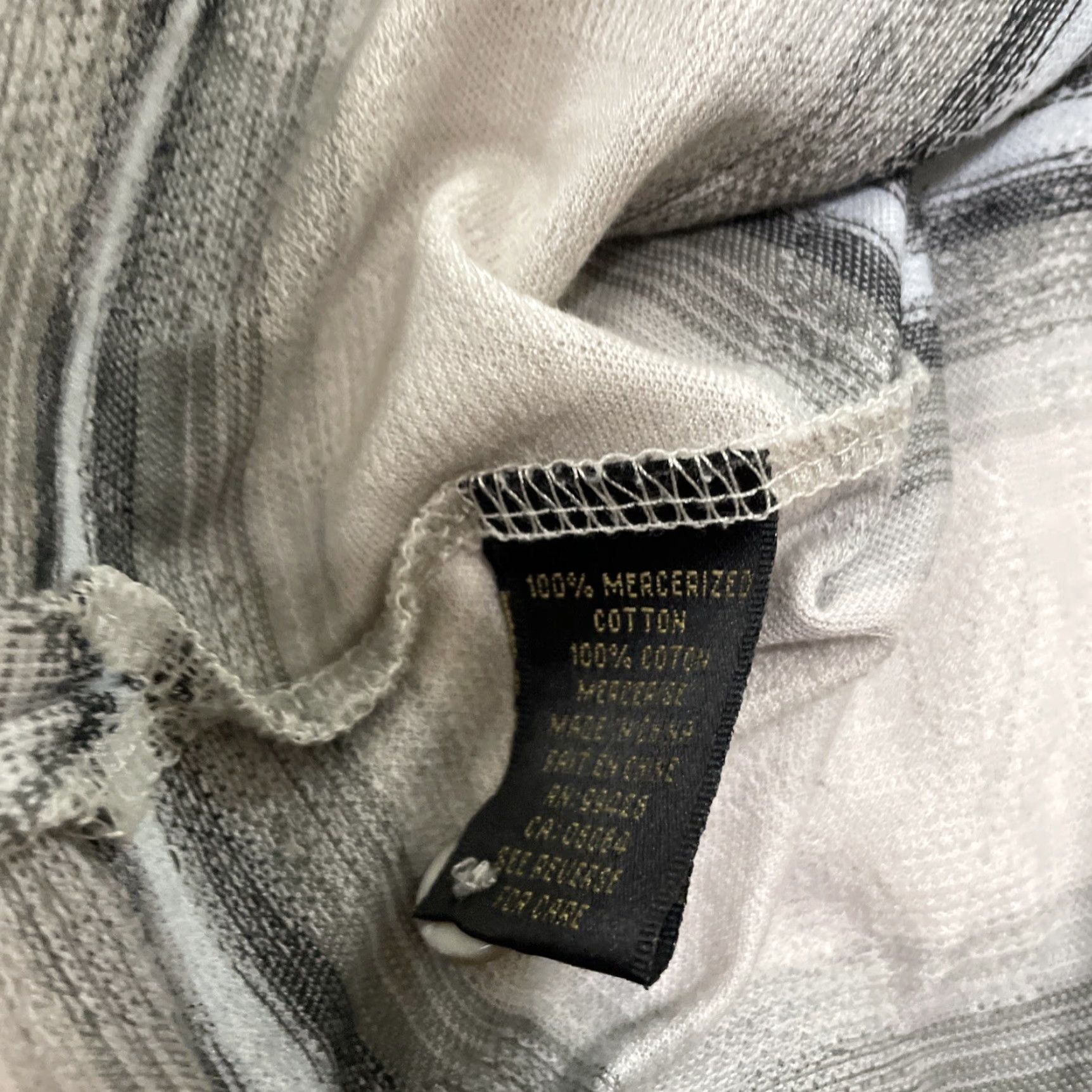 BUGATCHI VINTAGE Bugatchi Uomo Polo Shirt Geometric Abstract 90s Optical Illusion Gray L Men Polo Shirt, Short Sleeve, 100% Cotton, Regular Fit, Golf Size US L / EU 52-54 / 3 - 7 Thumbnail
