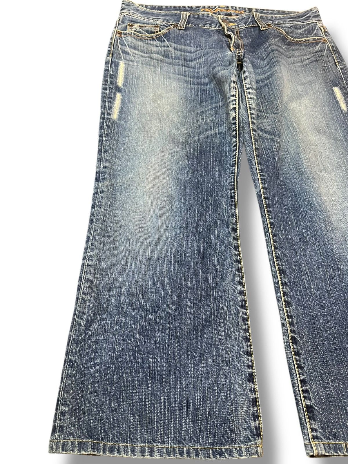 Beauty Beast Vintage Ru Jeans Baggy Wide Leg Denim Size US 34 / EU 50 - 3 Thumbnail