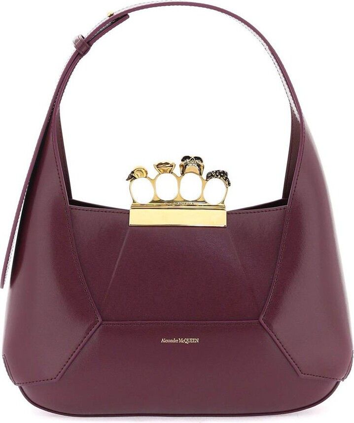 Alexander McQueen o1w1db10925 Size: OS/The Jewelled Hobo Bag in Purple Size ONE SIZE - 1 Thumbnail