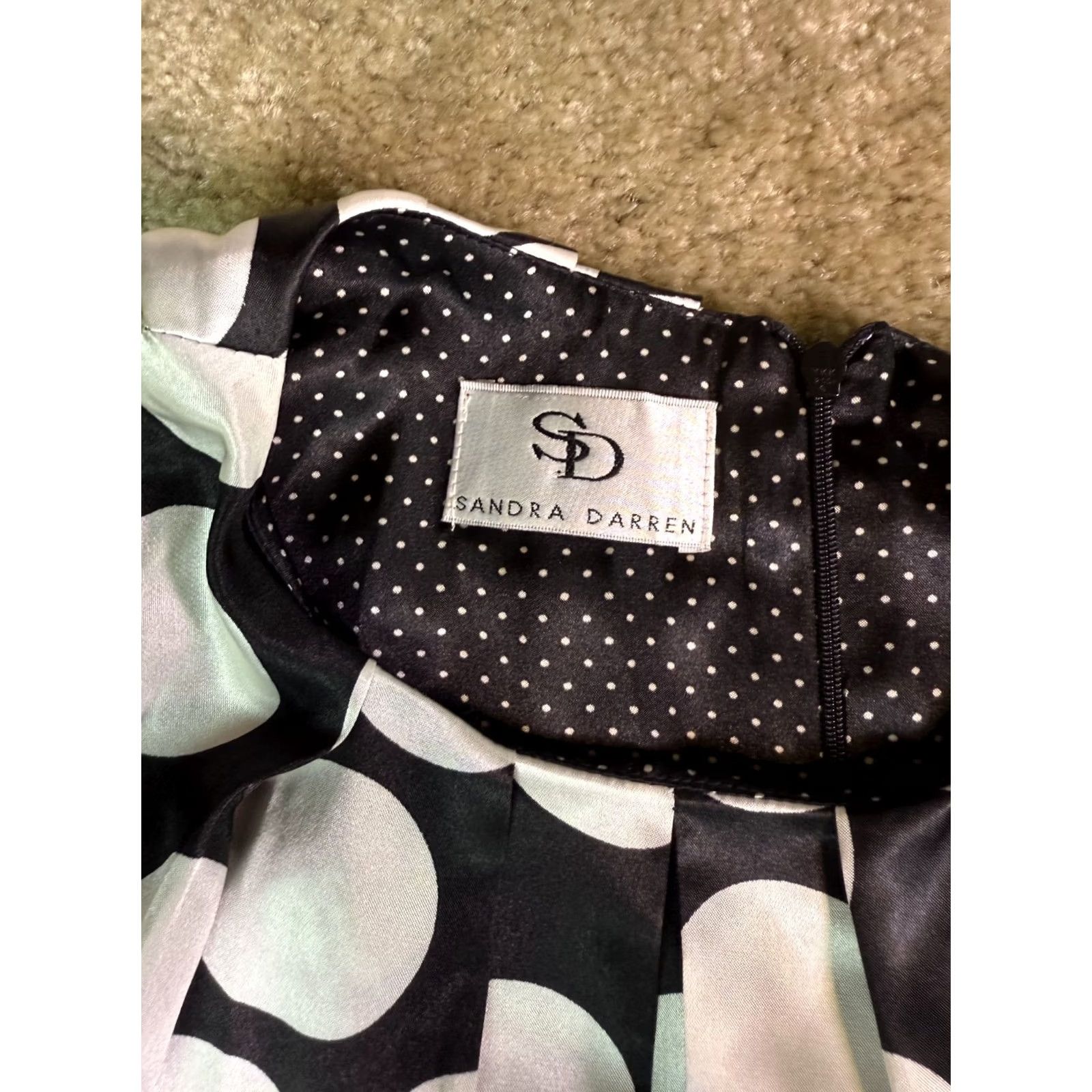 Layer 8 Sandra Darren Womens Dress L Polka Dot Sleeveless Layer Multicolor D873 Size L / US 10 / IT 46 - 6 Thumbnail