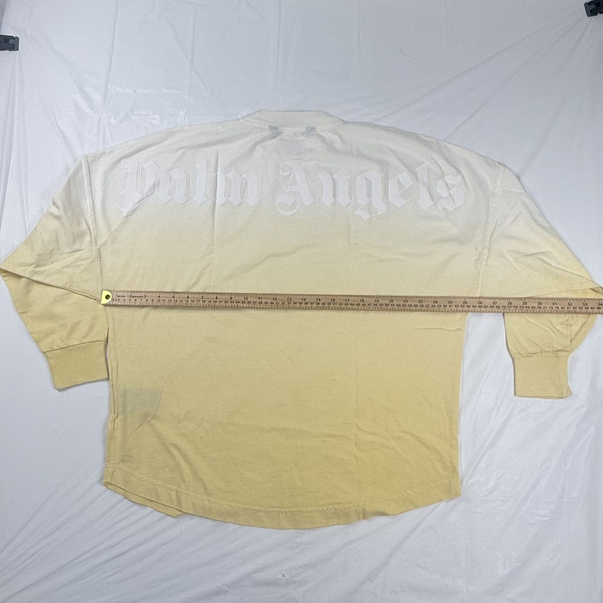 Palm Angels Palm Angels Ombre Gradient Logo Long Sleeve T-Shirt Mens M Size US M / EU 48-50 / 2 - 6 Thumbnail