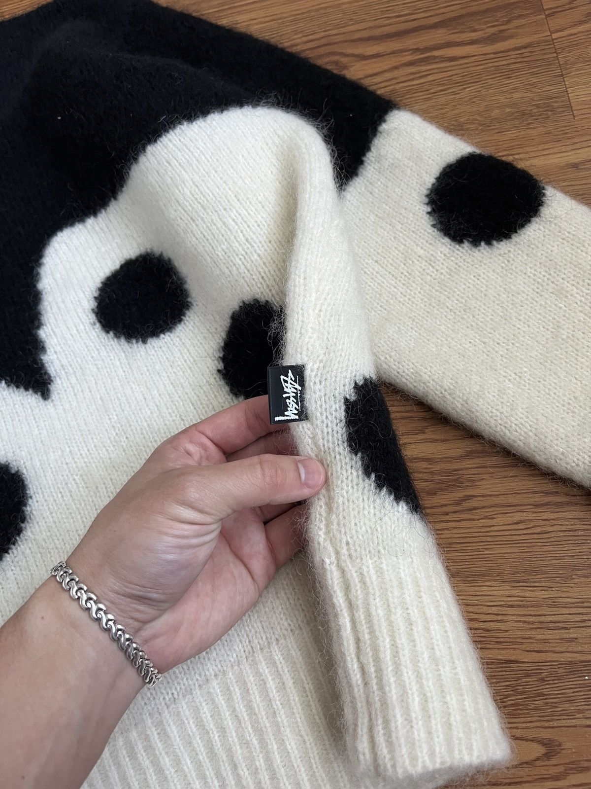 Stussy Stussy Dice Fuzzy Crew Sweater Size US S / EU 44-46 / 1 - 3 Thumbnail