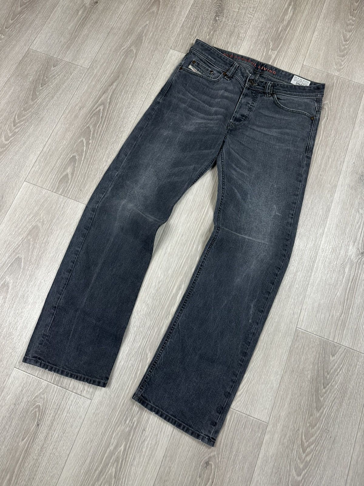 Diesel Vintage Diesel Denim Gray Jeans Size 33 Size US 33 - 2 Thumbnail