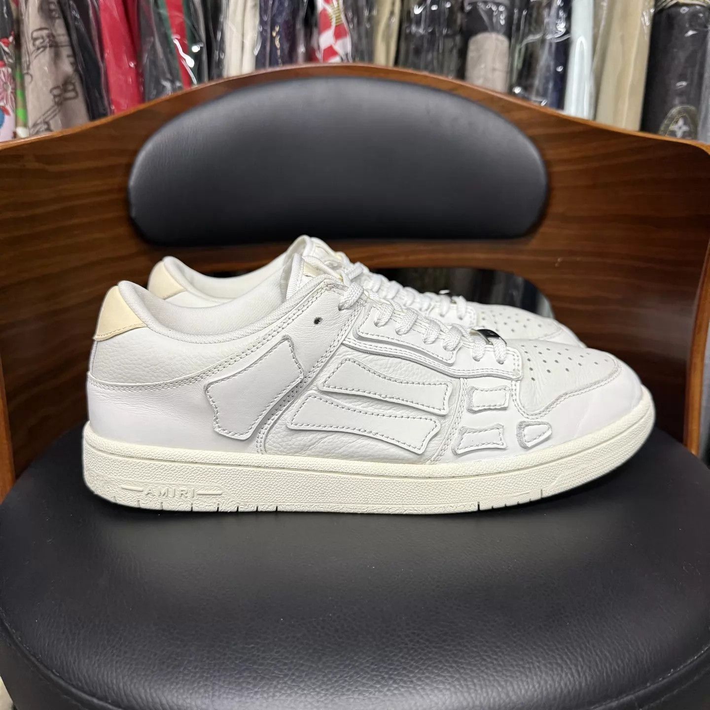 Amiri Amiri Skeleton White 44 Worn Excellent Size US 11 / EU 44 - 4 Thumbnail