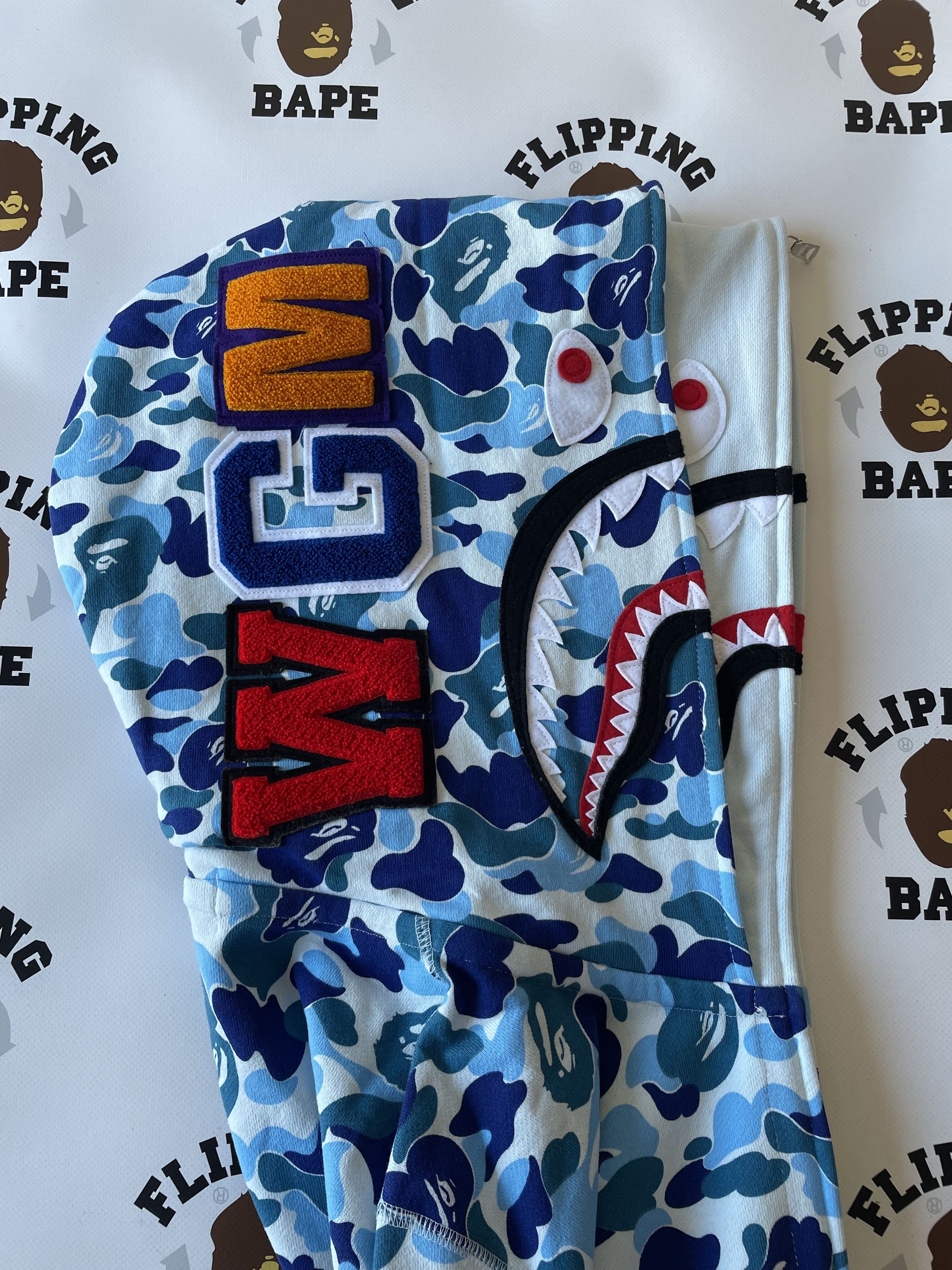 Bape BAPE ABC CAMO DOUBLE SHARK FULL ZIP HOODIE Size US L / EU 52-54 / 3 - 4 Thumbnail