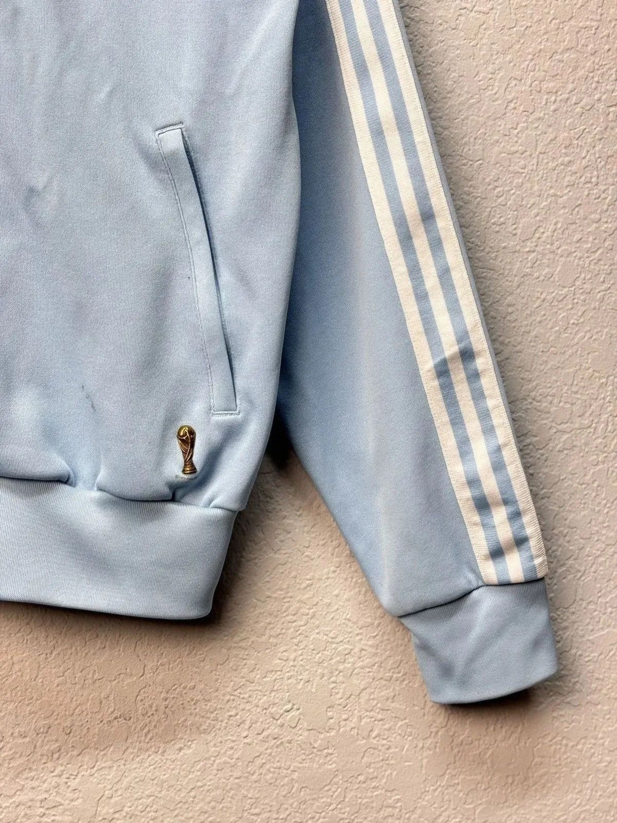 Adidas Vintage Argentina World Cup Football Jacket Soccer 2006 Size US L / EU 52-54 / 3 - 4 Thumbnail