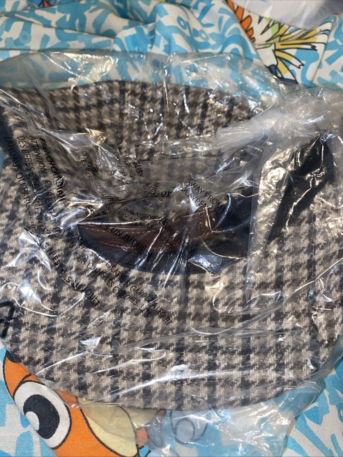 Supreme Supreme Houndstooth Wool Camp Cap Tan FW23 Bellandi Wool Size ONE SIZE - 6 Thumbnail