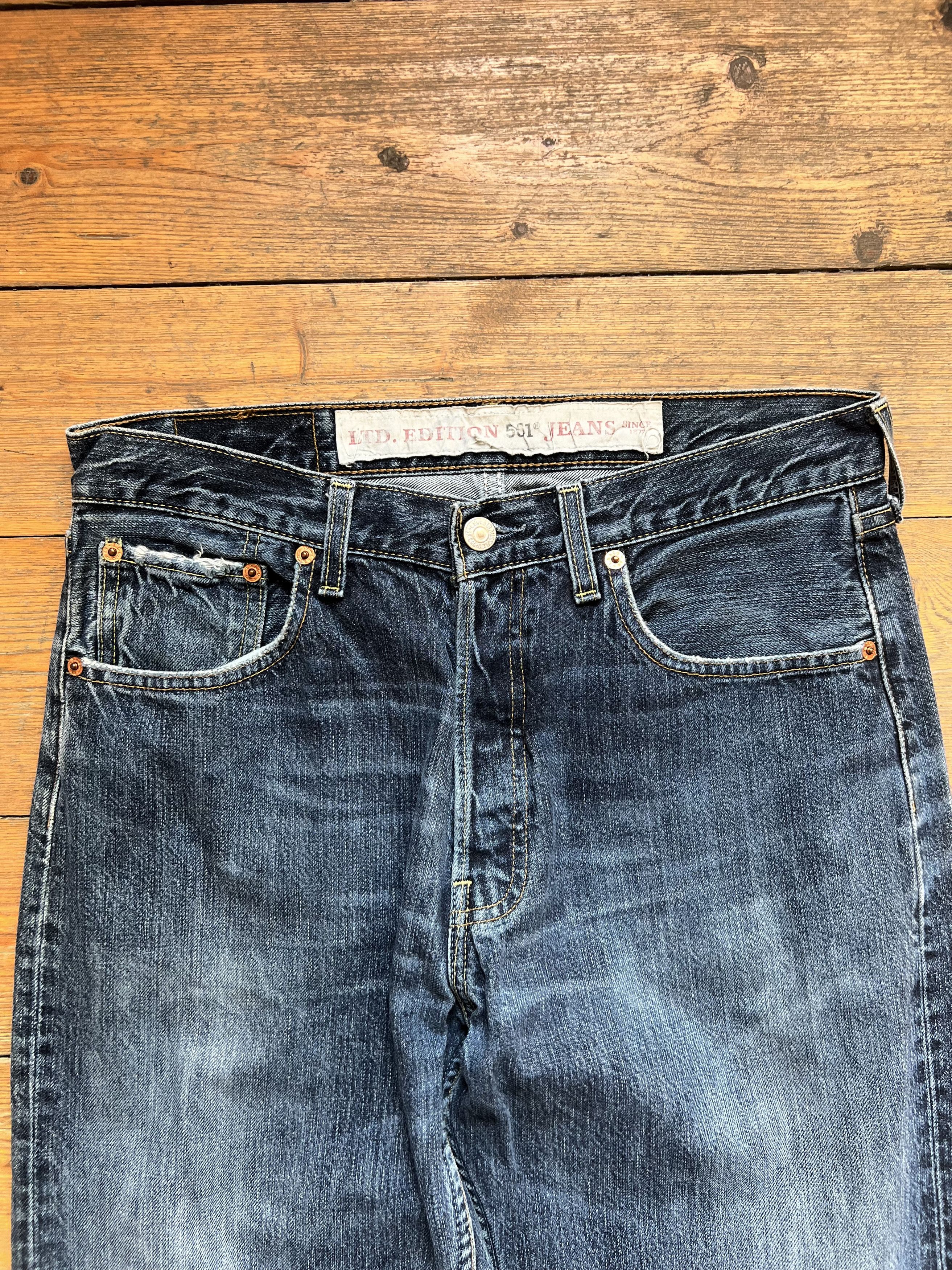 Levi's Vintage Clothing Levis 501 Light Distressed Denim Jeans Pants Size US 31 - 5 Thumbnail